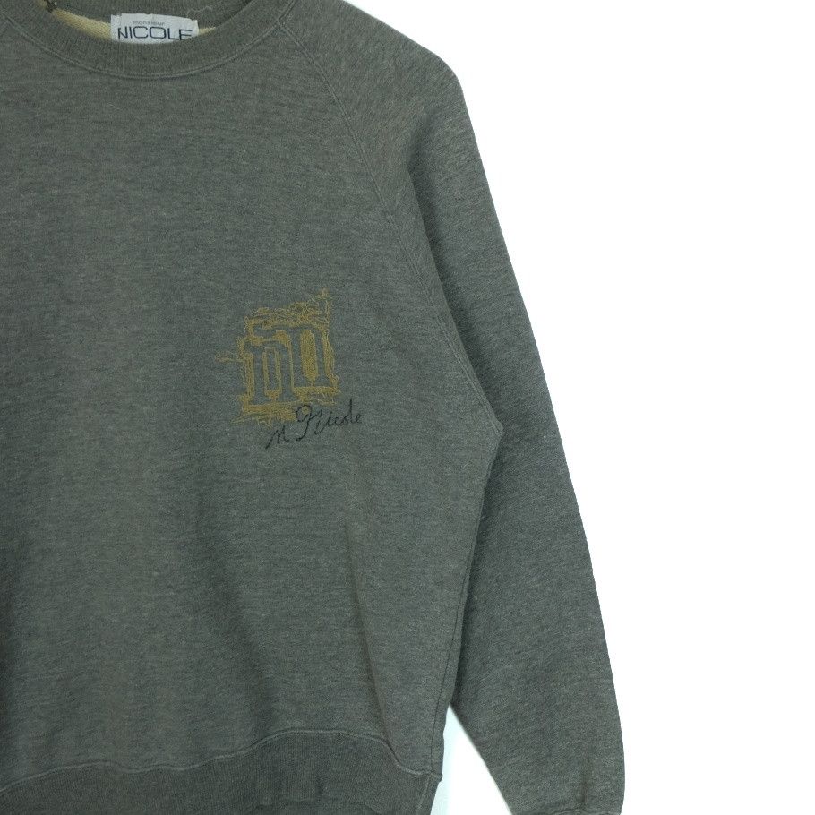 Japanese Brand MONSIEUR NICOLE Crewneck Sweatshirts Jumper Rap Hip Hop Size US M / EU 48-50 / 2 - 4 Thumbnail