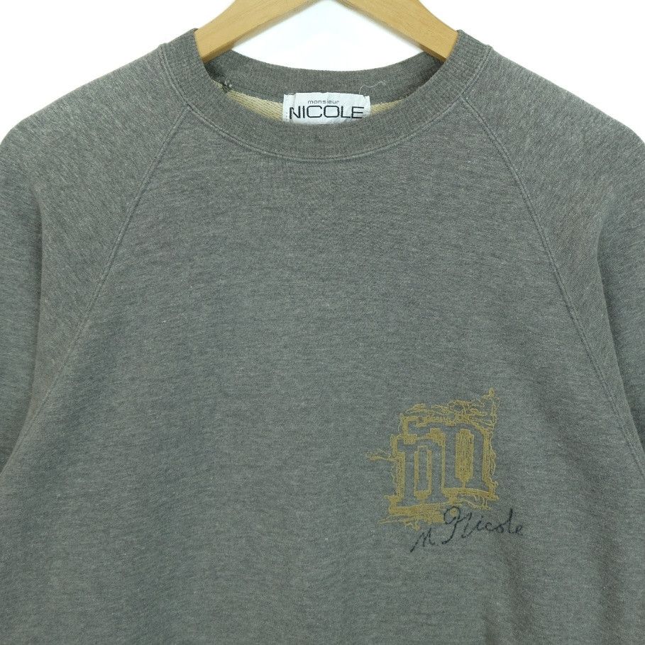 Japanese Brand MONSIEUR NICOLE Crewneck Sweatshirts Jumper Rap Hip Hop Size US M / EU 48-50 / 2 - 3 Thumbnail