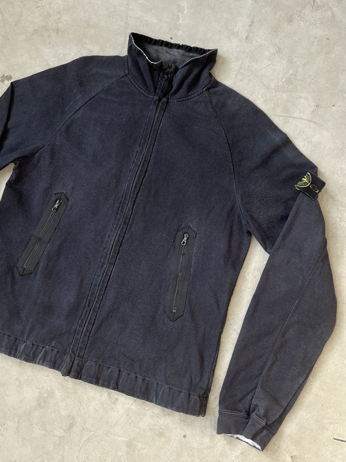 Stone Island Vintage Stone Island Mesh Lined Zip Up Size US L / EU 52-54 / 3 - 3 Thumbnail