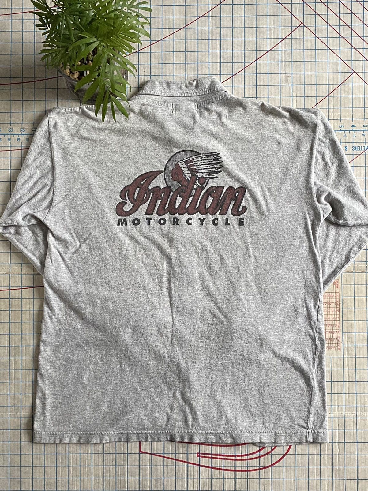 Indian Motorcycle × Vintage Vintage Indian Motorcycles Button Up Shirt Fits Large Grey Size US L / EU 52-54 / 3 - 1 Thumbnail