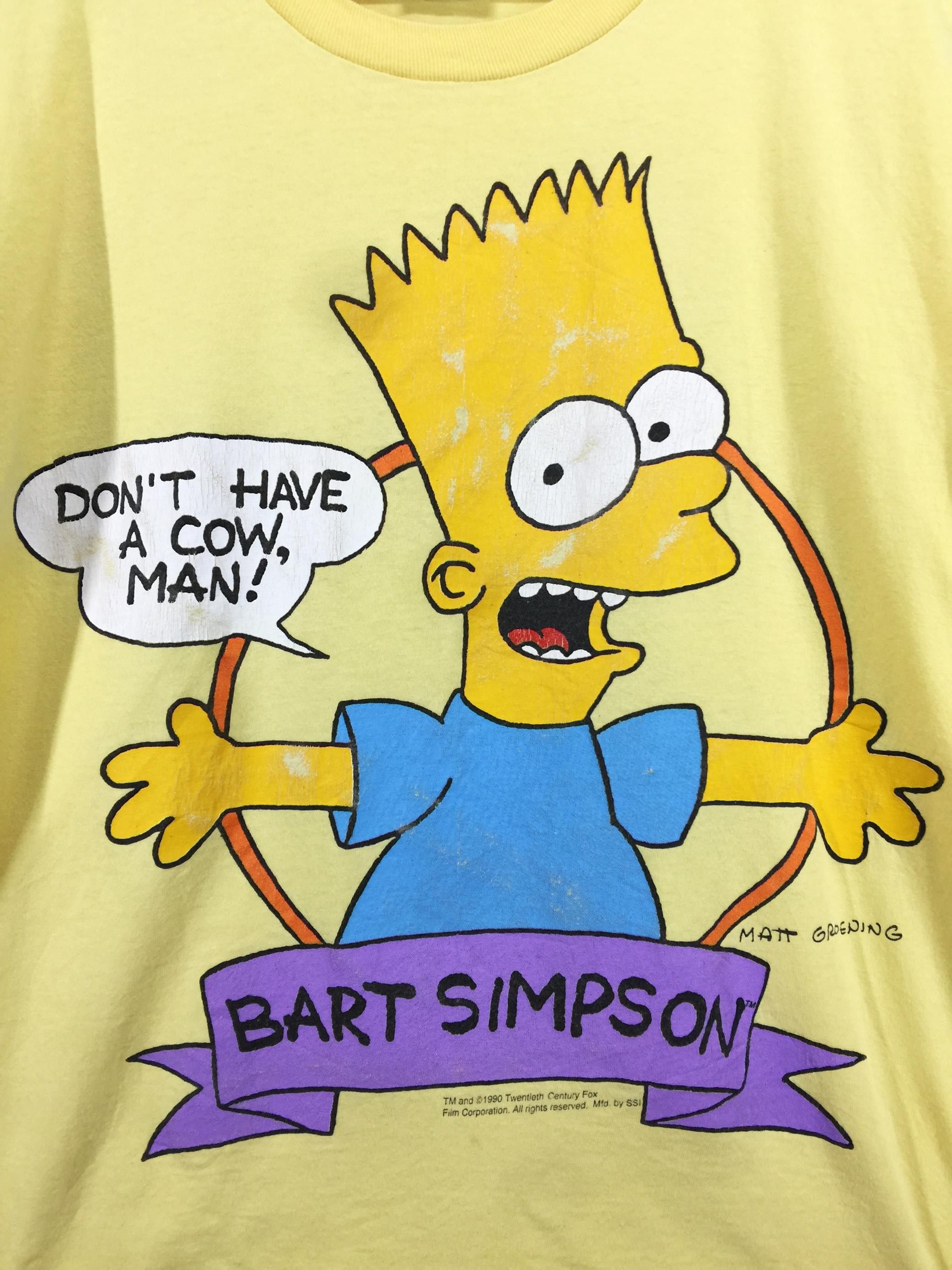 Rap Tees × The Simpsons × Vintage Bart simpson mat groening vintage 90s shirt Size US L / EU 52-54 / 3 - 3 Thumbnail