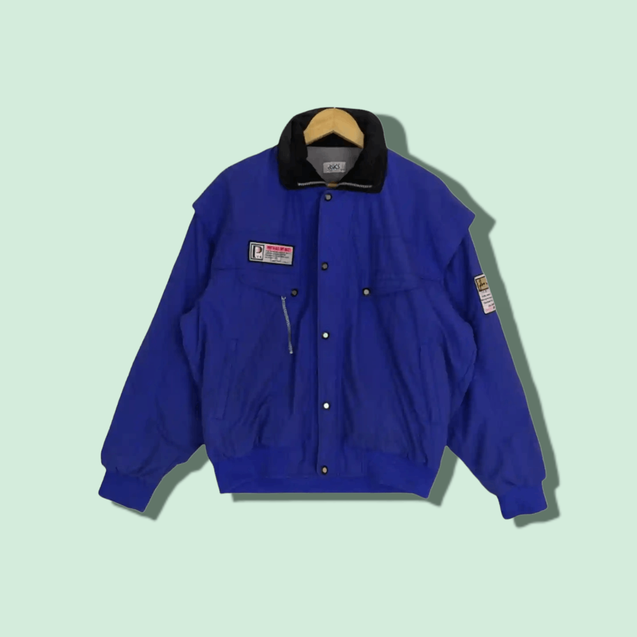 Asics 90's ASICS Skii Flight Jacket Size US XL / EU 56 / 4 - 1 Thumbnail