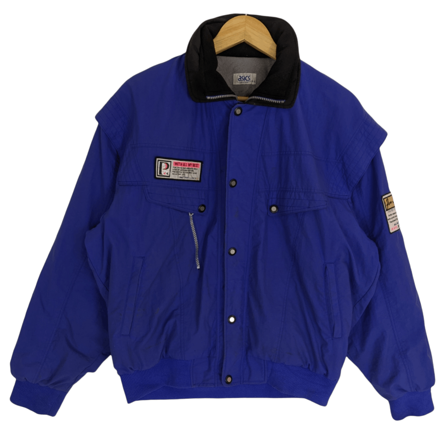 Asics 90's ASICS Skii Flight Jacket Size US XL / EU 56 / 4 - 2 Thumbnail