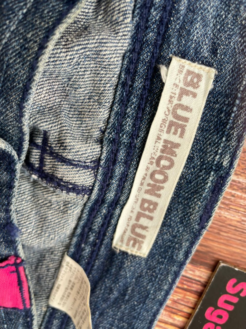 Japanese Brand Japanese Jeans Distressed Ripped Blue Moon Size 31" - 4 Thumbnail