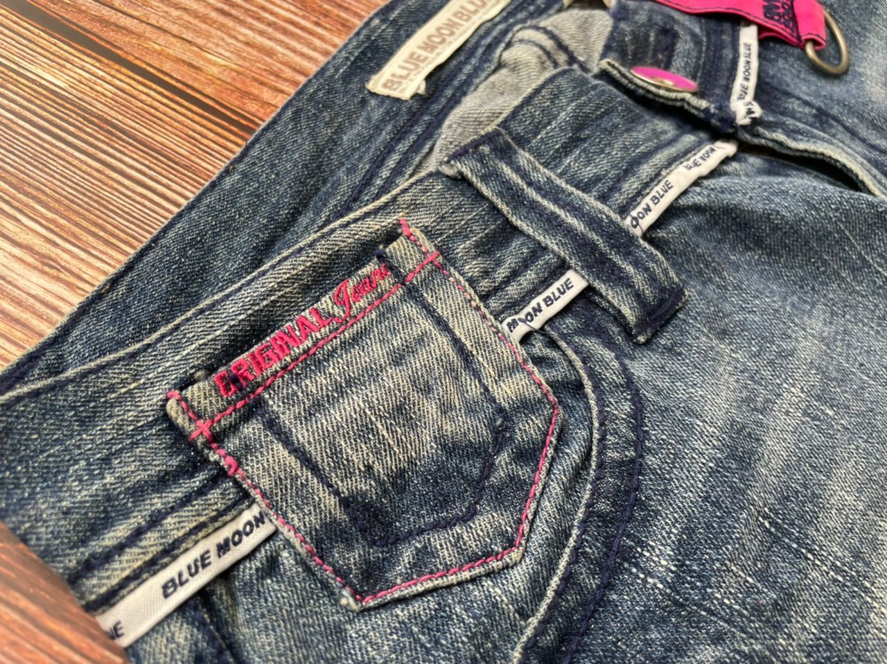Japanese Brand Japanese Jeans Distressed Ripped Blue Moon Size 31" - 6 Thumbnail