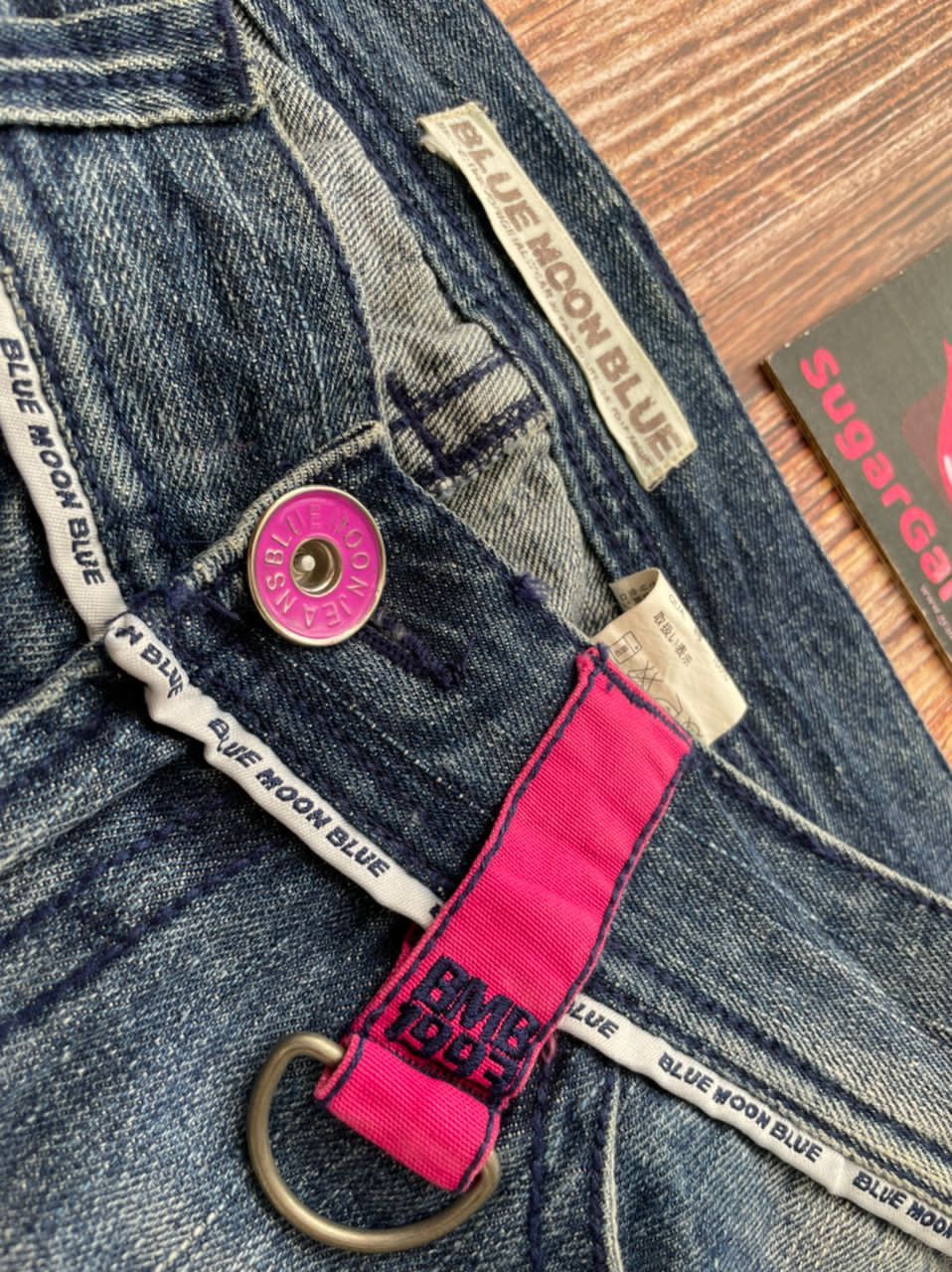 Japanese Brand Japanese Jeans Distressed Ripped Blue Moon Size 31" - 8 Thumbnail