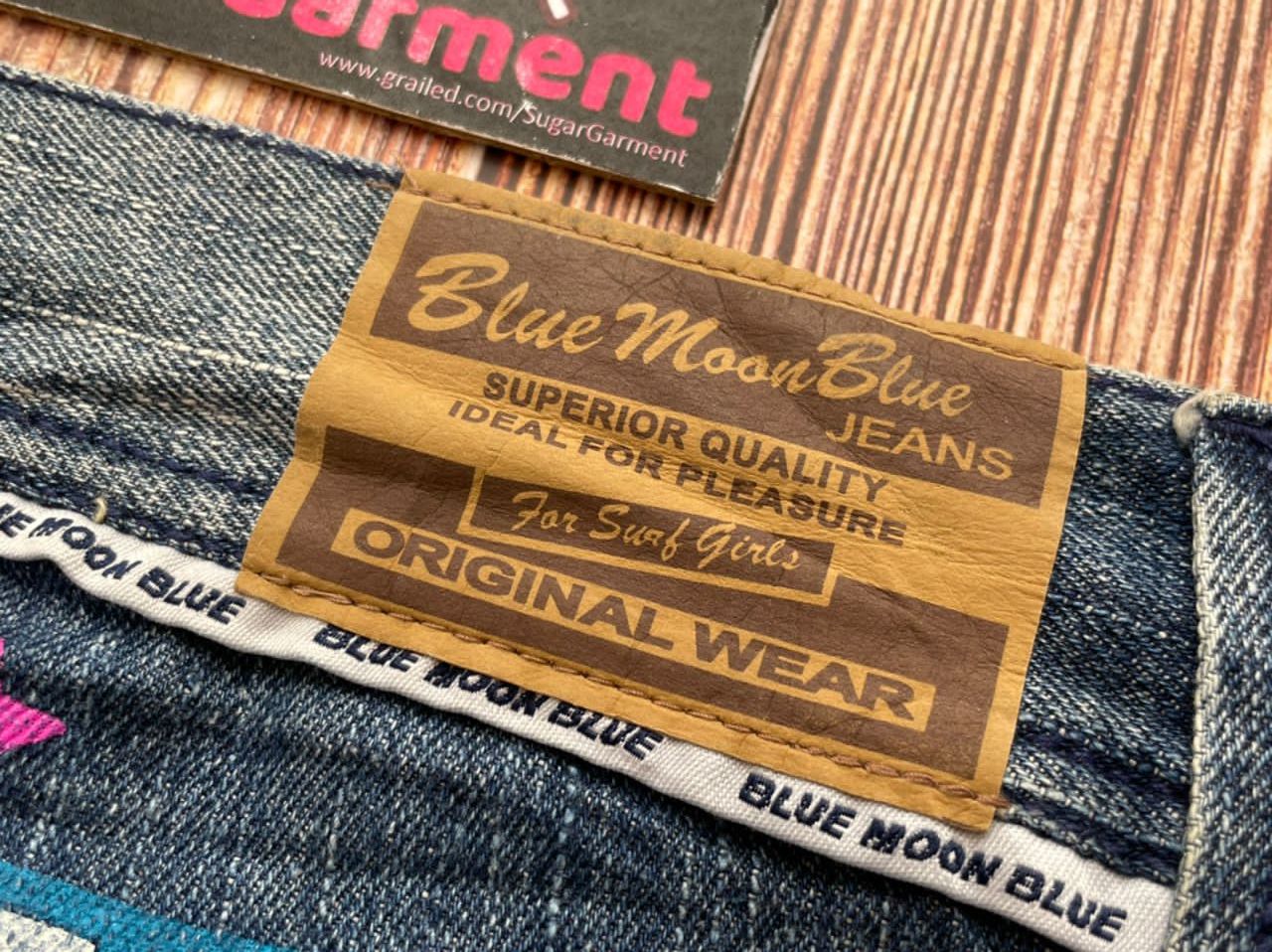 Japanese Brand Japanese Jeans Distressed Ripped Blue Moon Size 31" - 3 Thumbnail