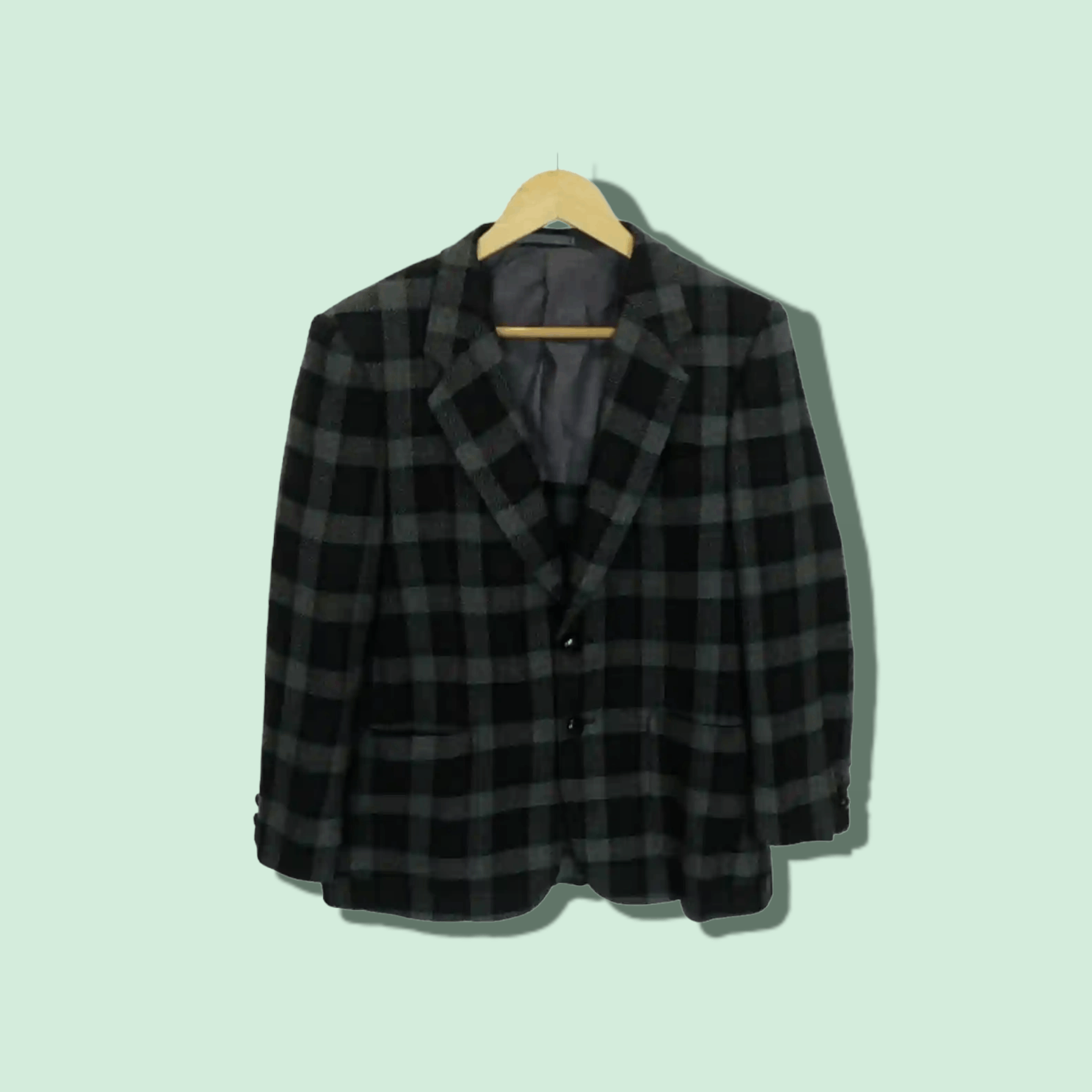Japanese Brand 90's Custom Hand Made Germany Wool Blazer Smart Formal Size US S / EU 44-46 / 1 - 1 Thumbnail