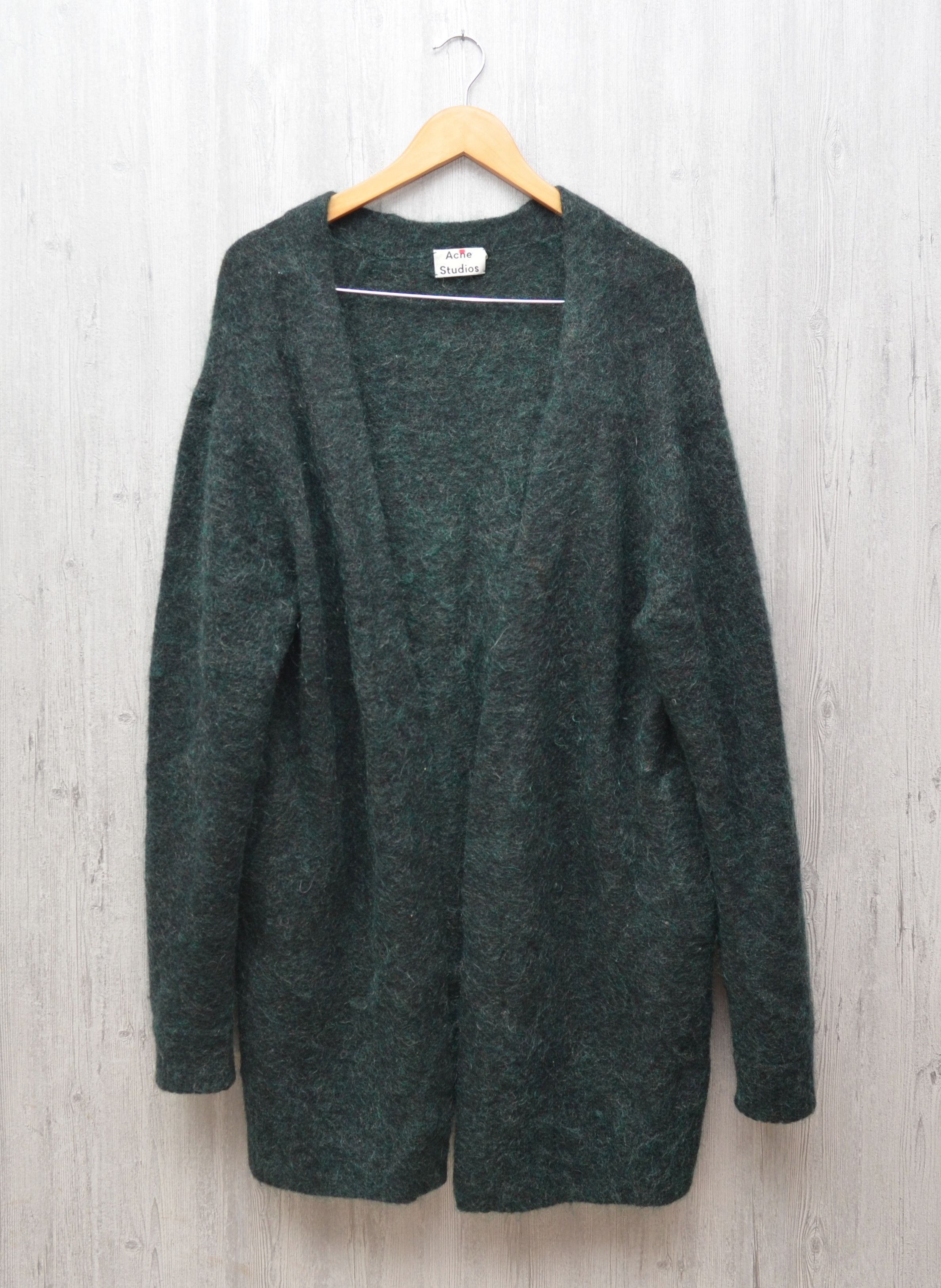 Acne Studios Acne Studios Raya Wool and Mohair-Blend Cardigan Oversized Size US XS / EU 42 / 0 - 11 Thumbnail