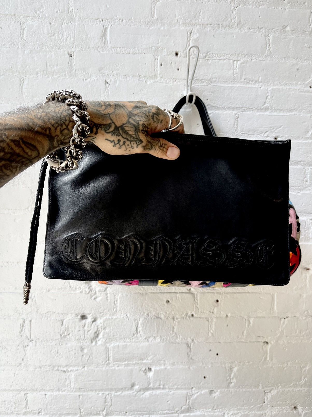 Chrome Hearts Chrome Hearts Custom French “CUNT” Spell Out Bag Leather Size ONE SIZE - 19 Thumbnail