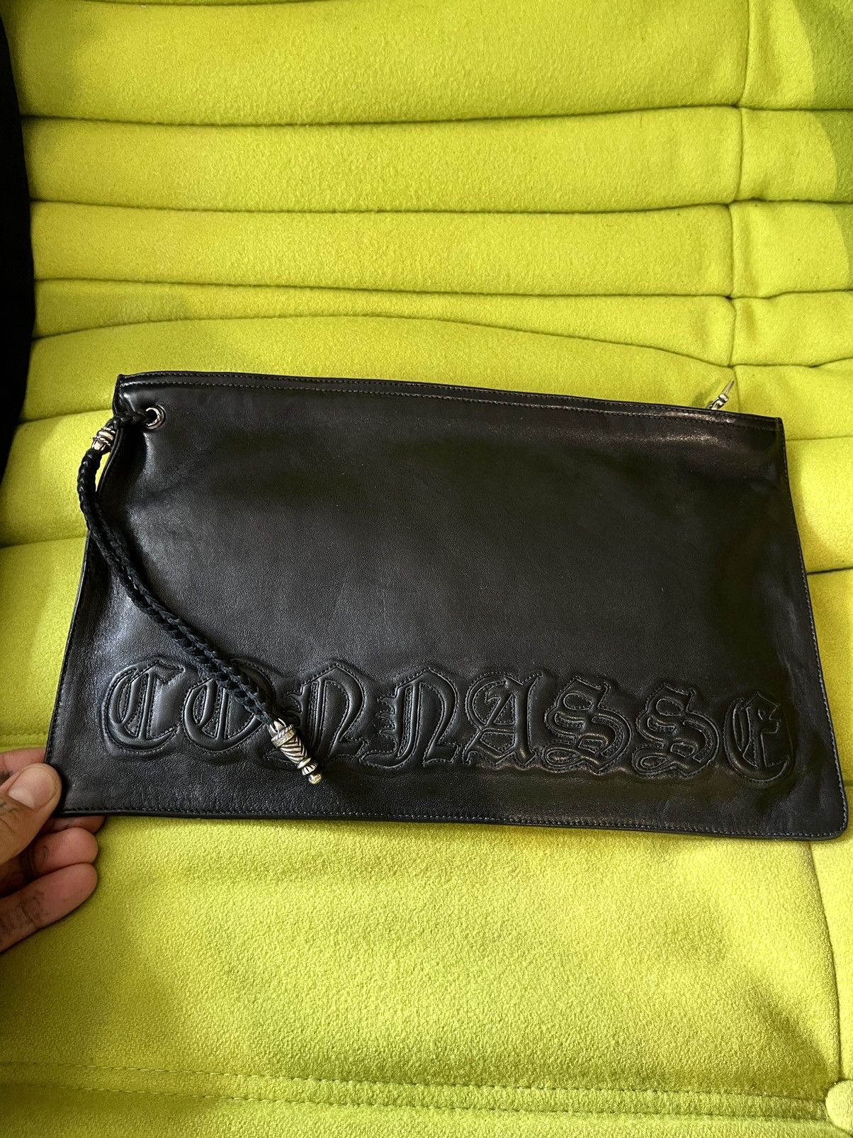 Chrome Hearts Chrome Hearts Custom French “CUNT” Spell Out Bag Leather Size ONE SIZE - 7 Thumbnail