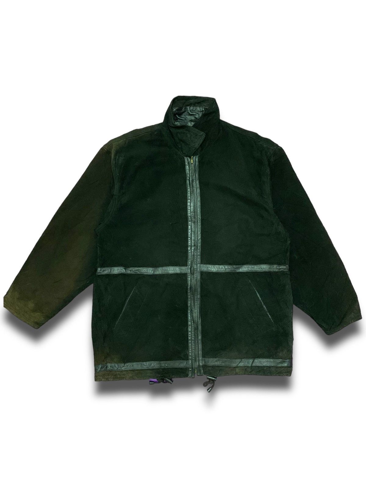 Vintage Archival Cinzia Italian Leather Suede Black Jacket Size US M / EU 48-50 / 2 - 6 Thumbnail