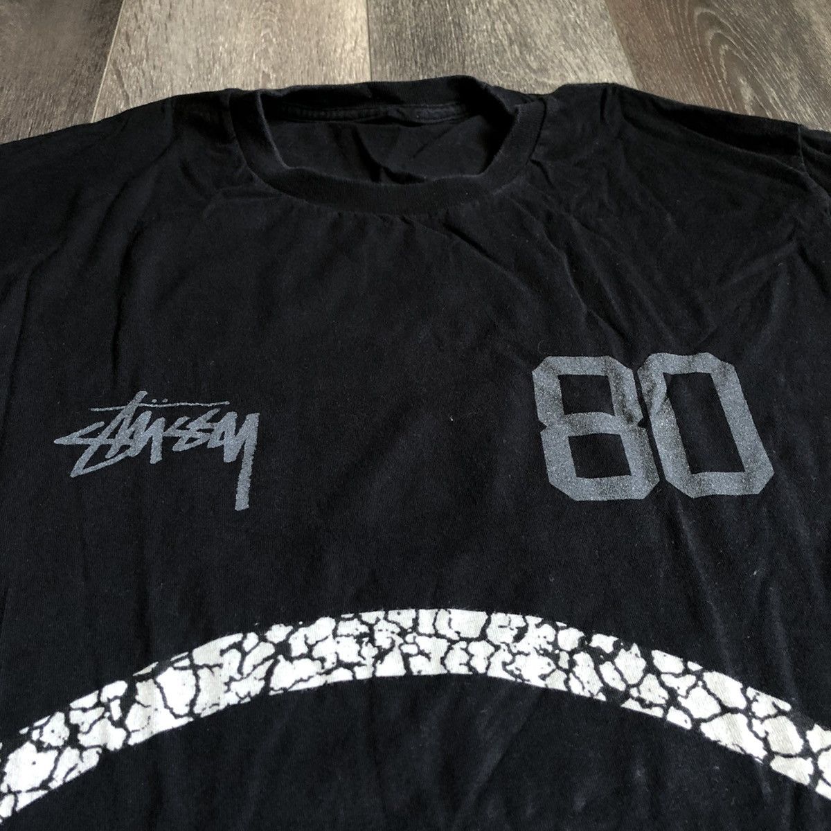Stussy Vintage 2000s Stussy 80 Monogram Double S Big Logo Tee Shirt Size US L / EU 52-54 / 3 - 2 Thumbnail
