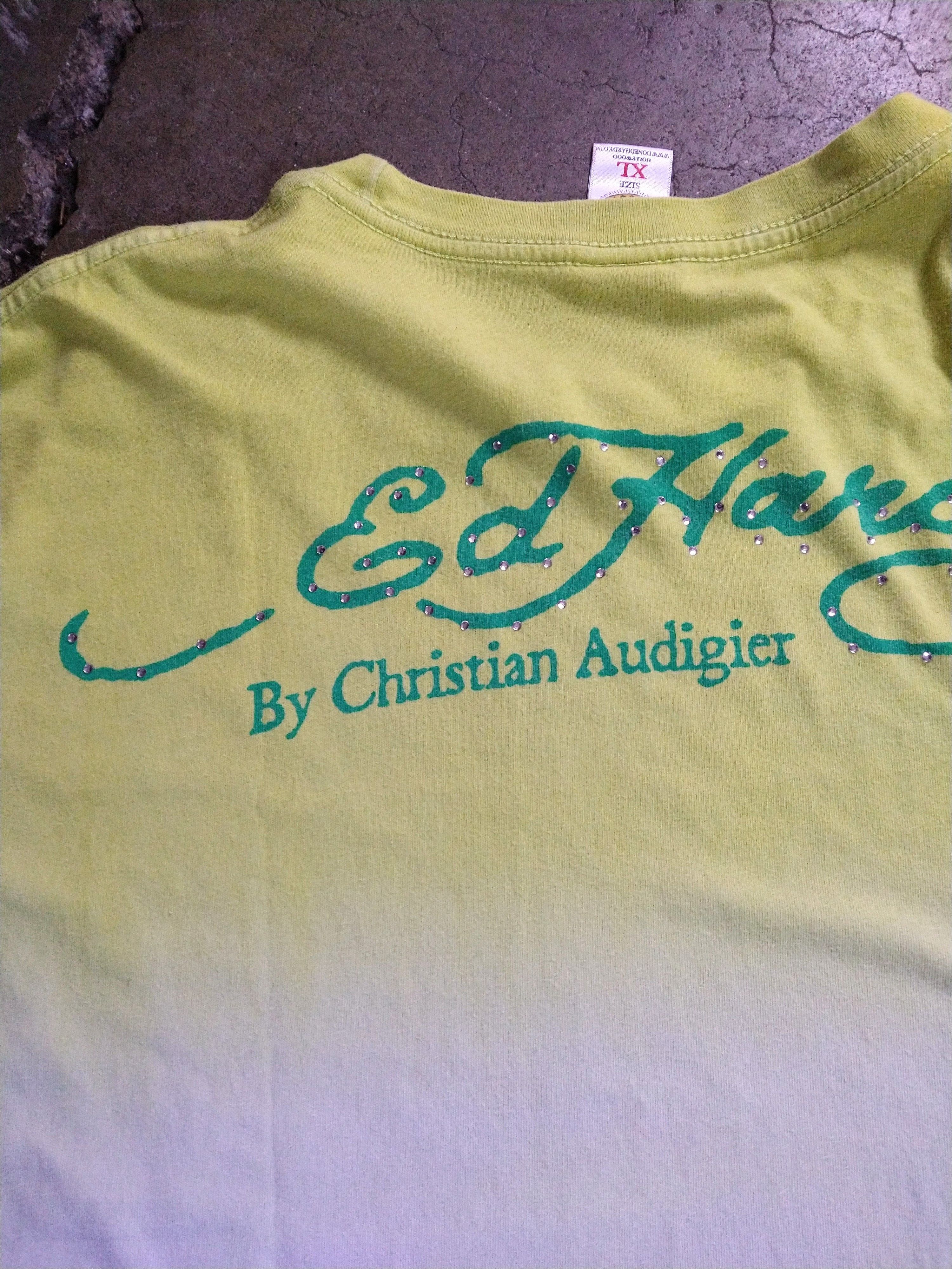 Christian Audigier Ed Hardy Tshirt Men's Size XL Blue Green Snake Geisha Size US XL / EU 56 / 4 - 15 Thumbnail