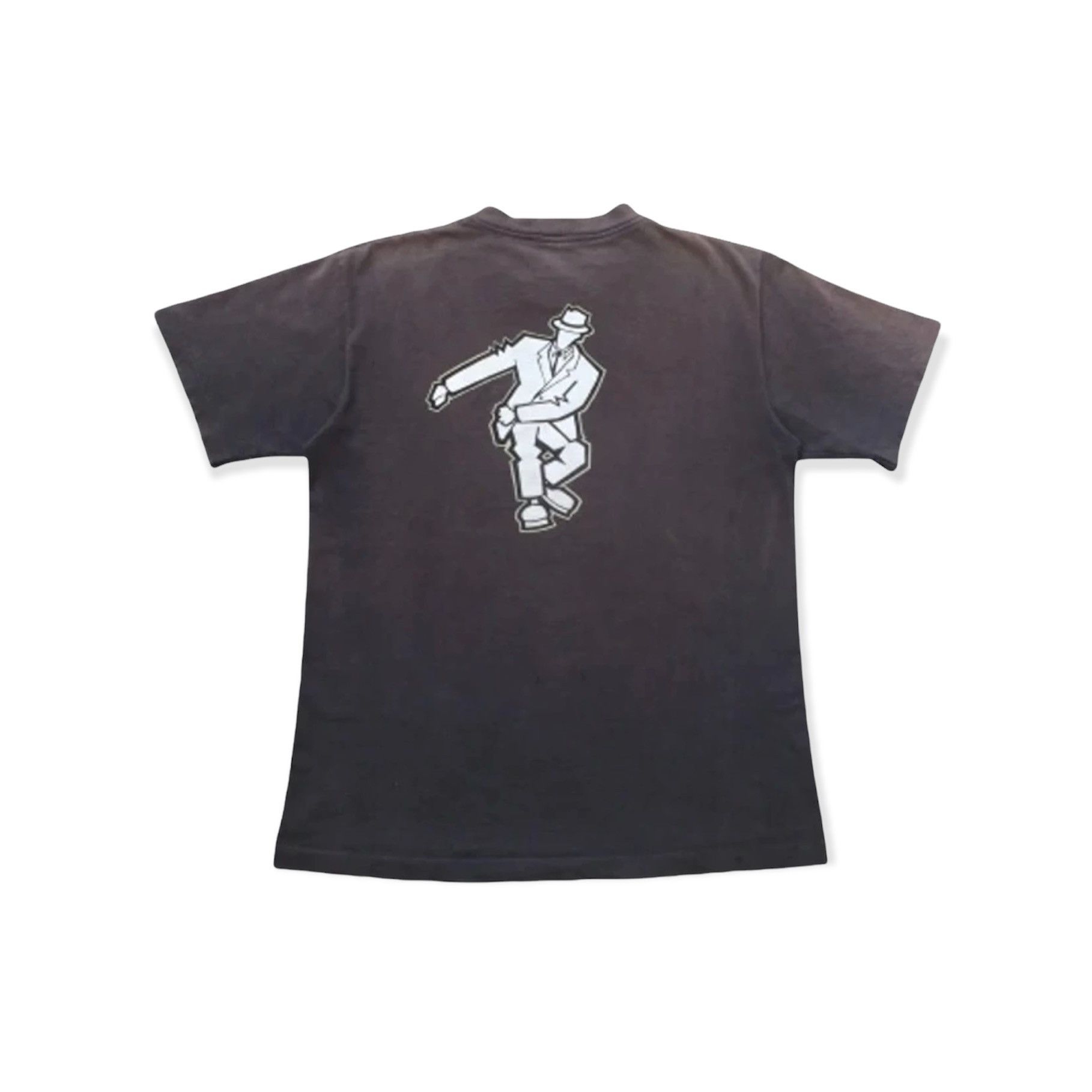 image of 90's Stussy Ska Single Stitch Sun Faded Tshirts in Grey, Men's (Size Medium)