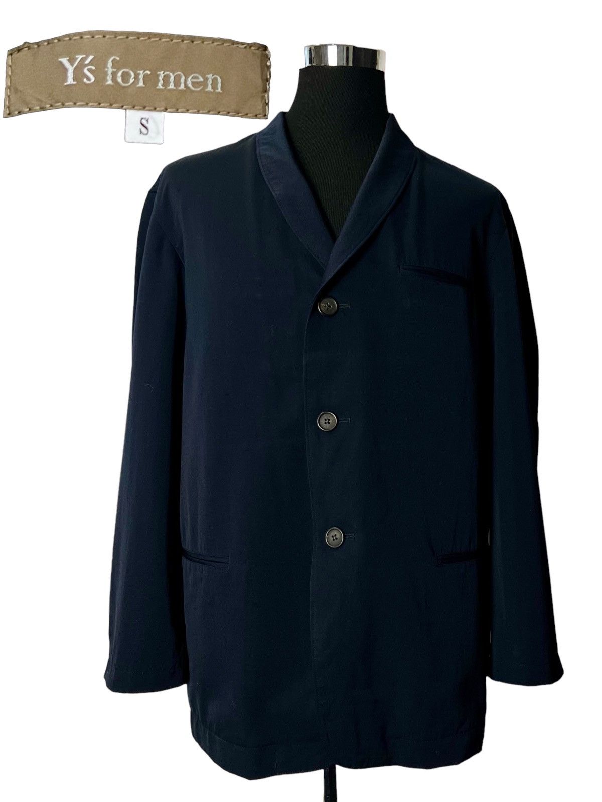 Yohji Yamamoto 🔥NEED GONE🔥 Y’S FOR MEN LINEN WOOL &RAYON CARDIGAN JACKET Size US S / EU 44-46 / 1 - 1 Thumbnail