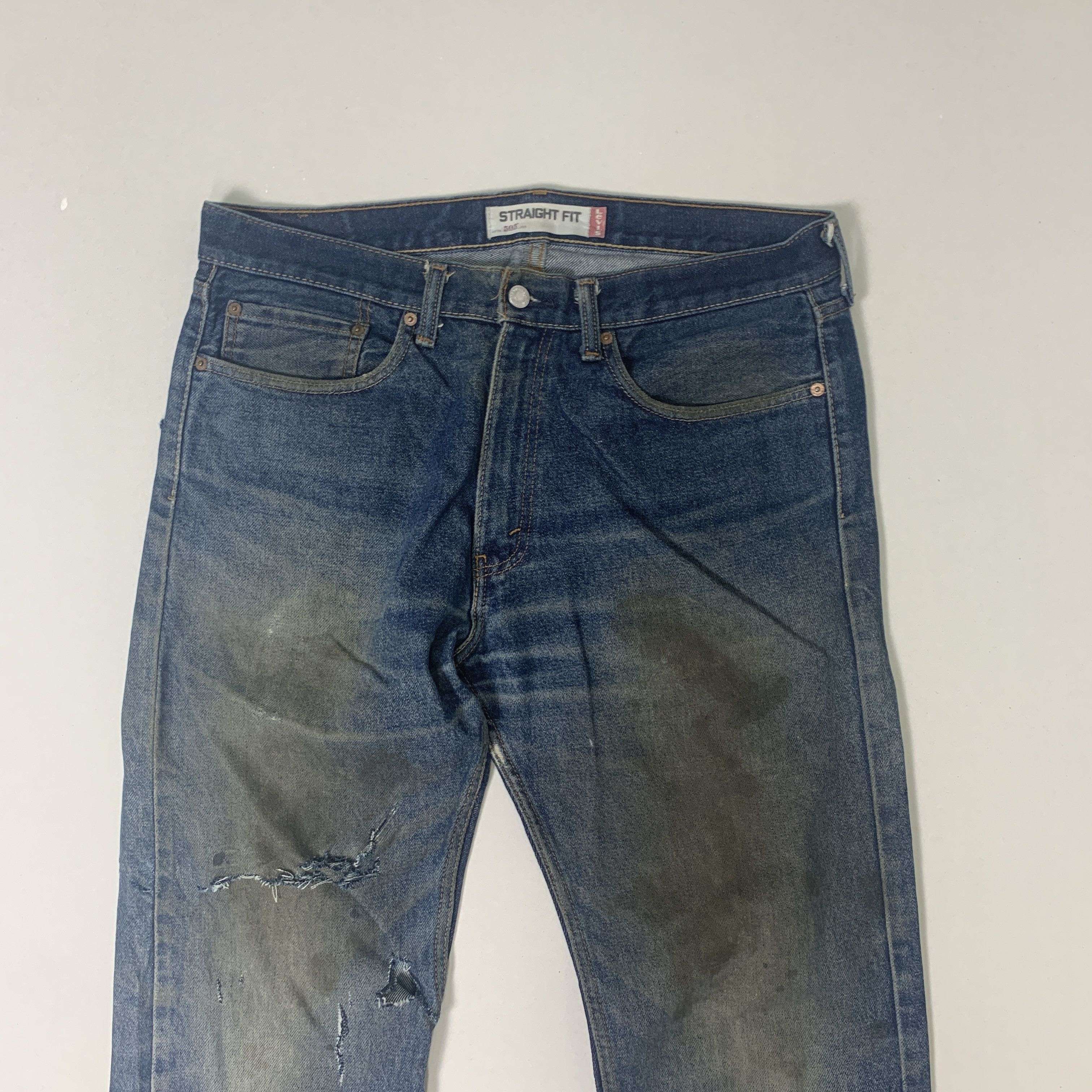 Levi's Vintage LEVI'S 505 Distressed Faded Jeans P0025 Size US 36 / EU 52 - 2 Thumbnail