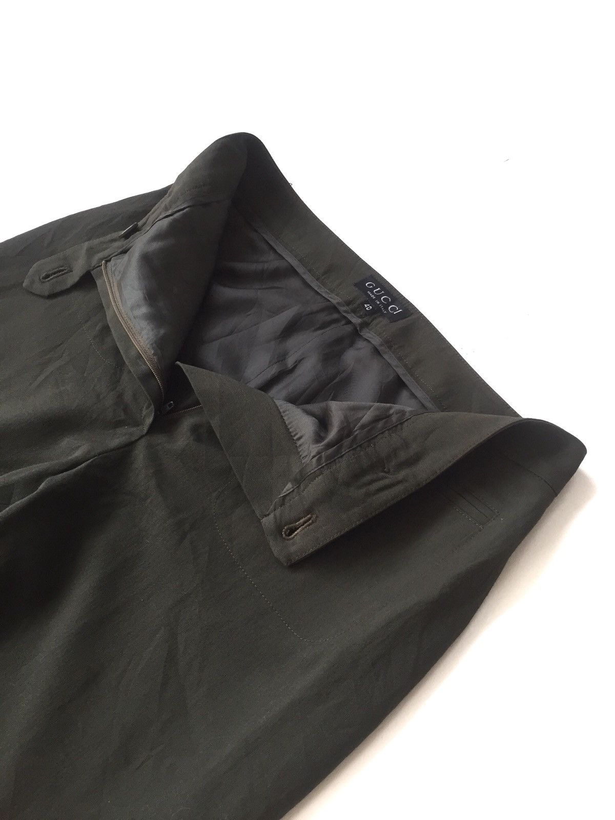 Gucci Gucci 🇮🇹 Luxury Double Zip Pocket Rayon Flare Pants Size US 27 - 4 Thumbnail