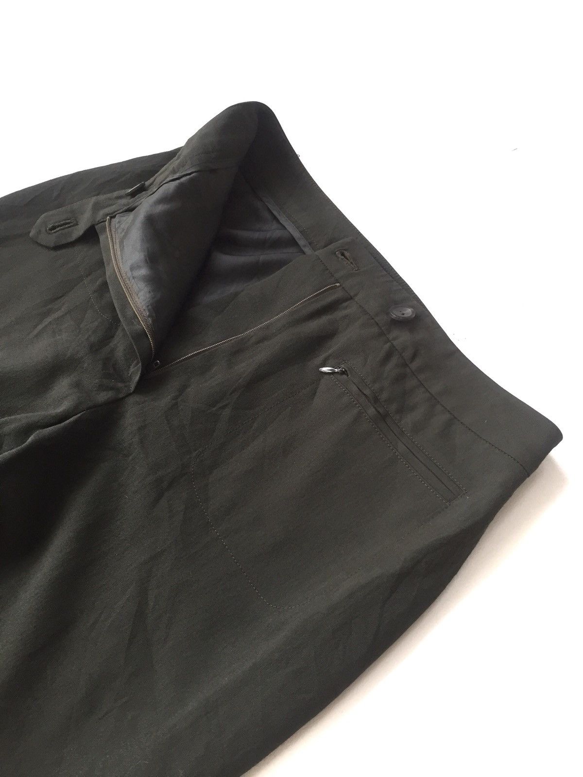 Gucci Gucci 🇮🇹 Luxury Double Zip Pocket Rayon Flare Pants Size US 27 - 3 Thumbnail