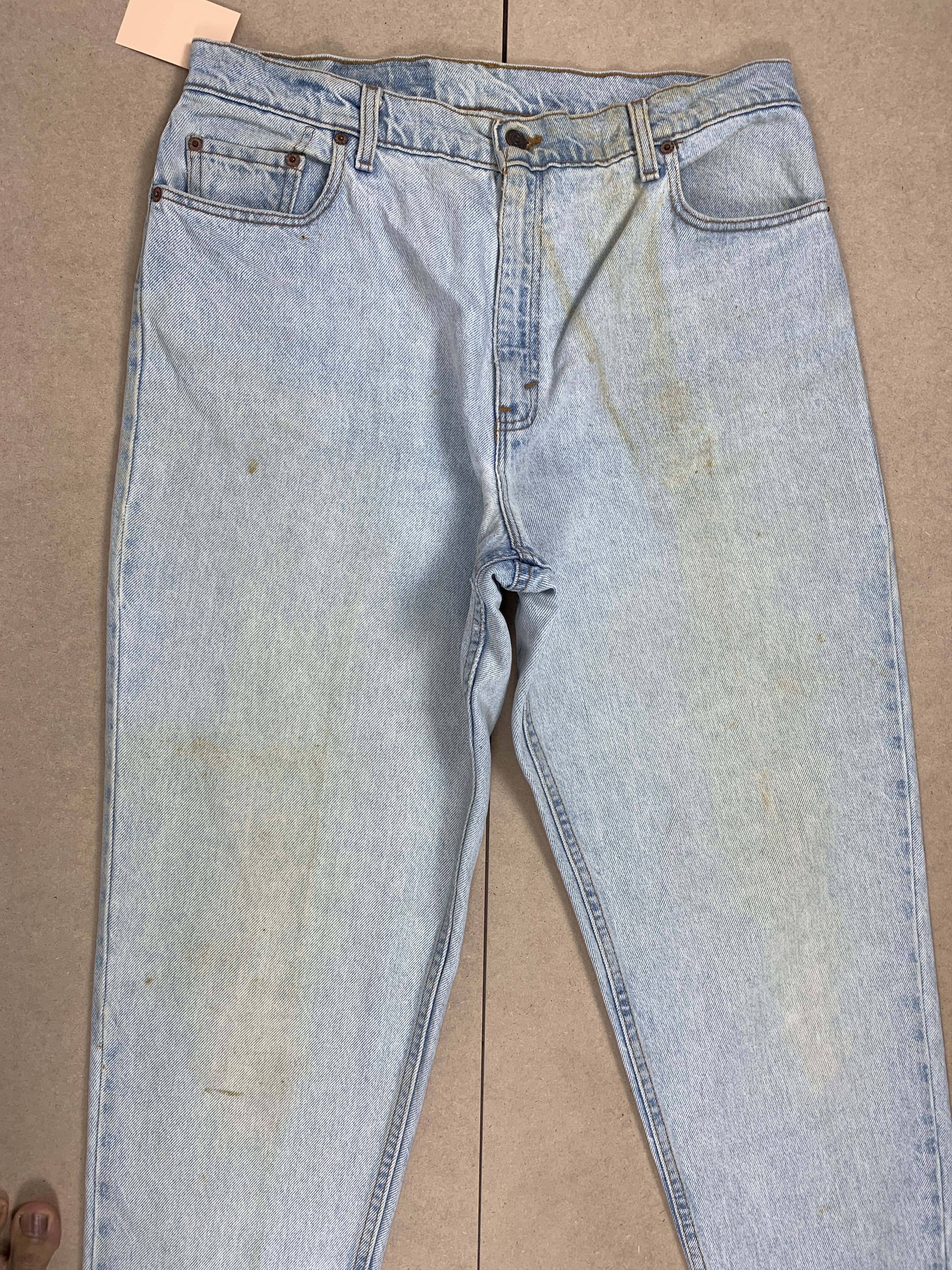 Levi's × Vintage Vintage Levis 551 Straight Cut Stone Wash Jeans Size US 34 / EU 50 - 3 Thumbnail