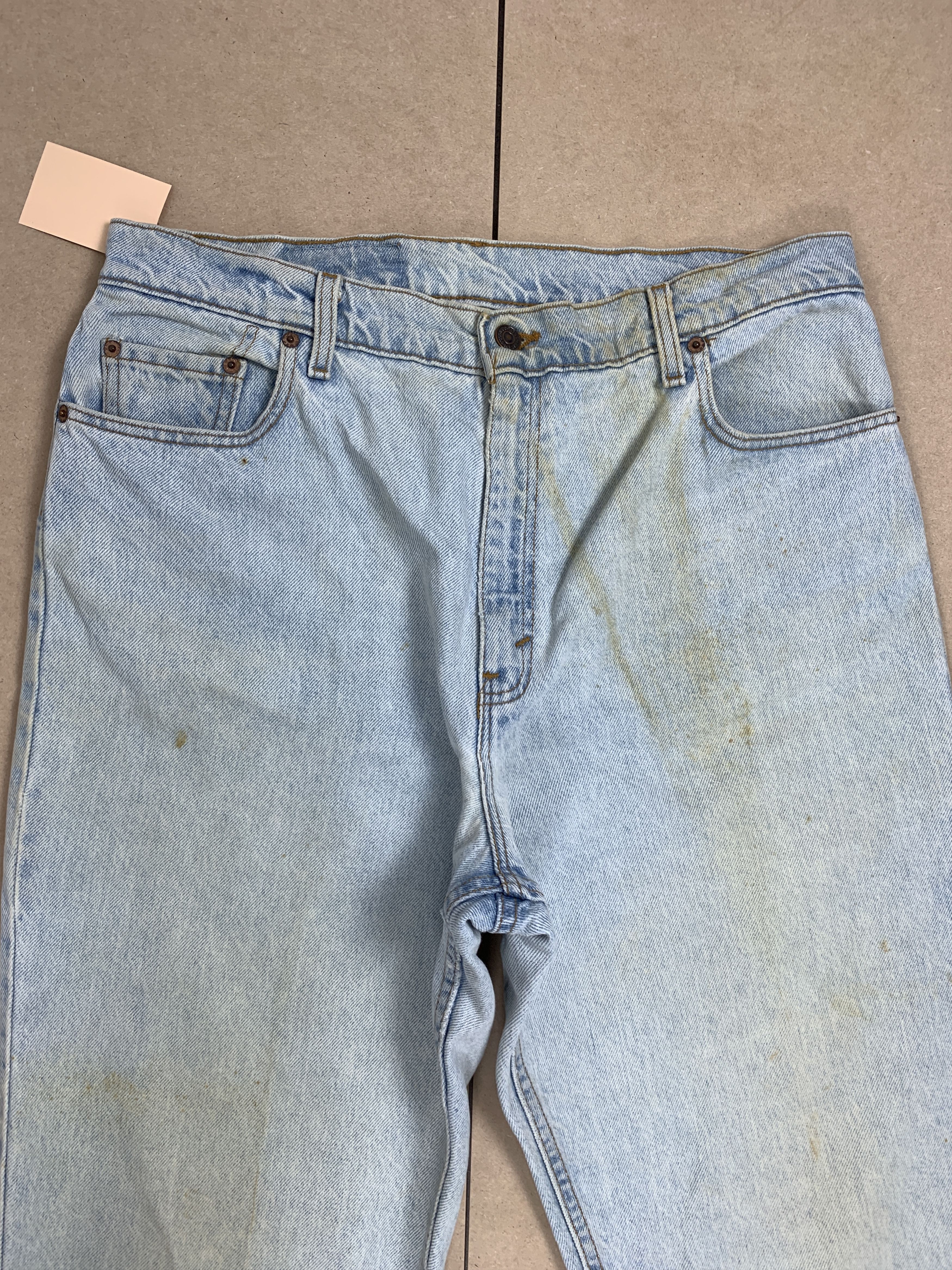 Levi's × Vintage Vintage Levis 551 Straight Cut Stone Wash Jeans Size US 34 / EU 50 - 2 Thumbnail