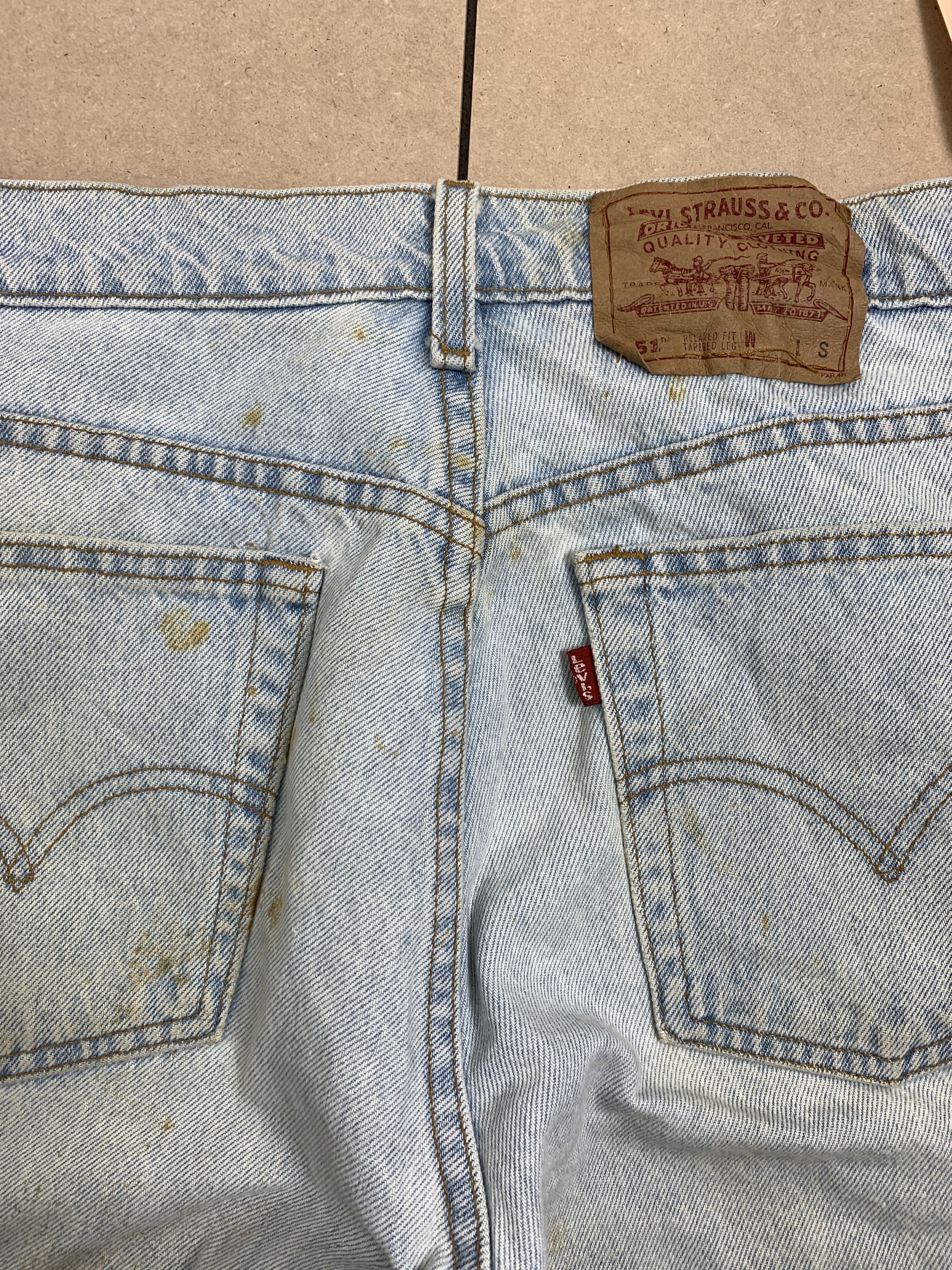 Levi's × Vintage Vintage Levis 551 Straight Cut Stone Wash Jeans Size US 34 / EU 50 - 9 Thumbnail
