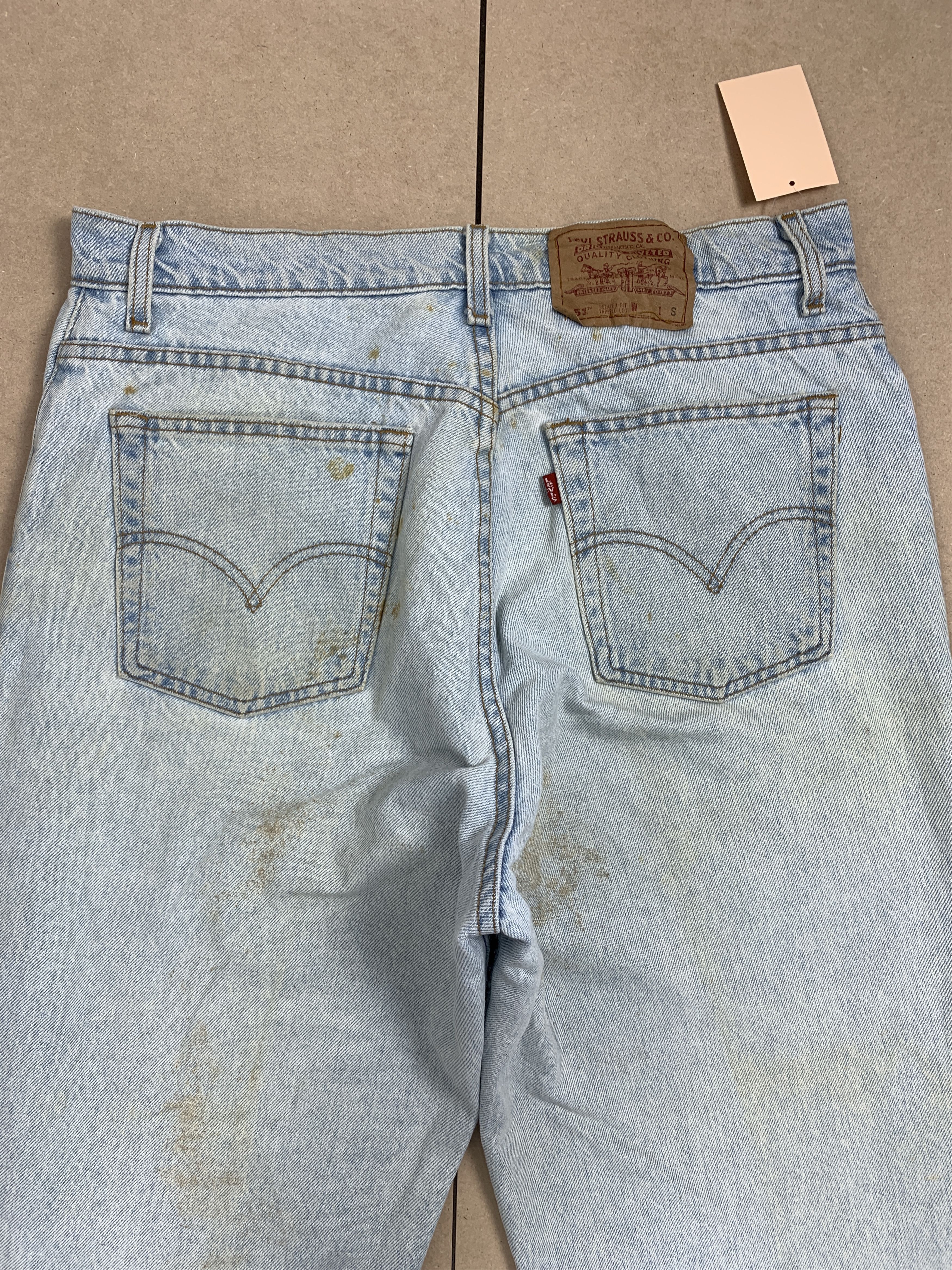 Levi's × Vintage Vintage Levis 551 Straight Cut Stone Wash Jeans Size US 34 / EU 50 - 7 Thumbnail