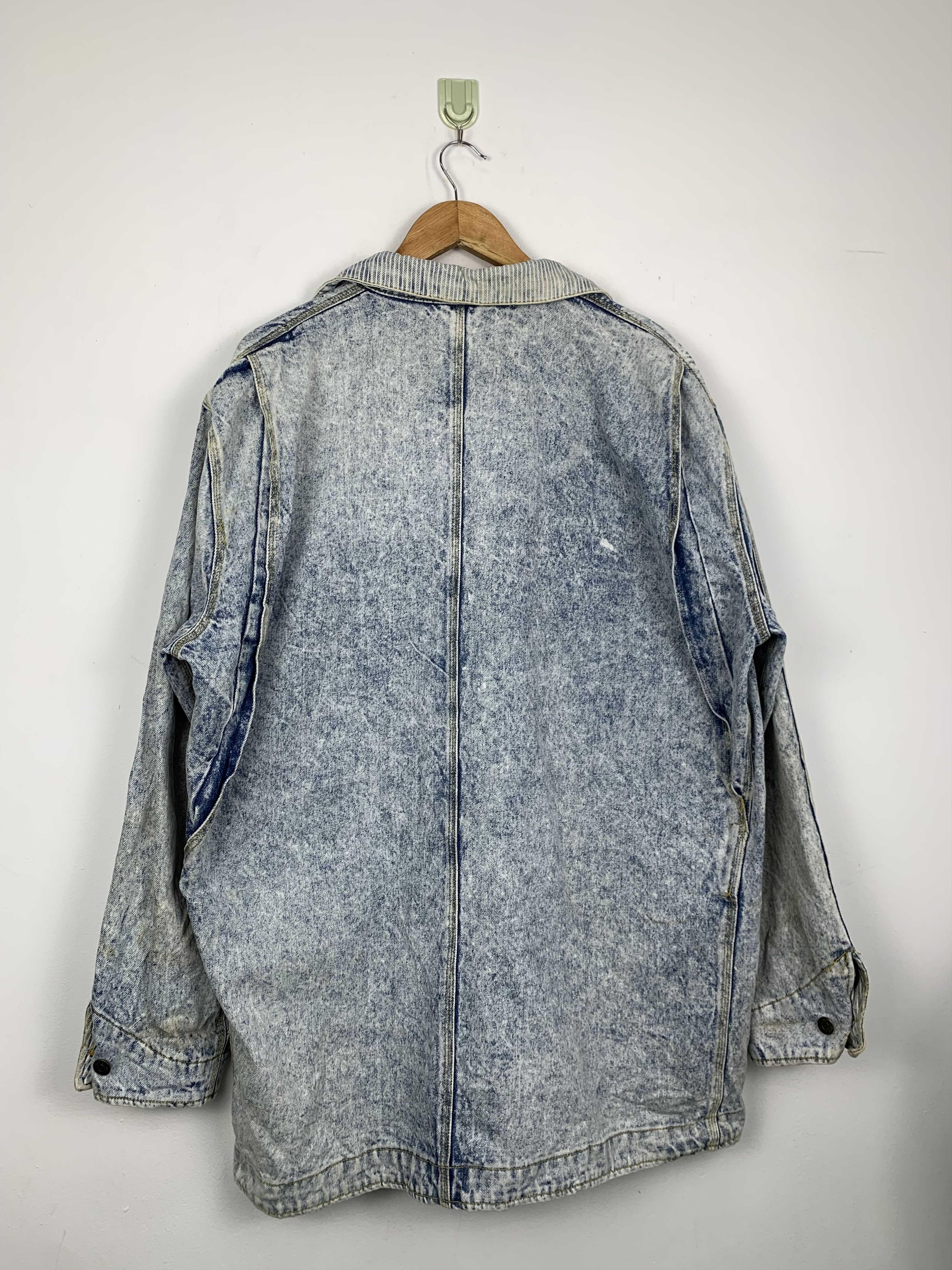 Bugle Boy Vintage BUGLE BOY Distressed Acid Wash Denim Jacket J0625 Size US L / EU 52-54 / 3 - 14 Thumbnail