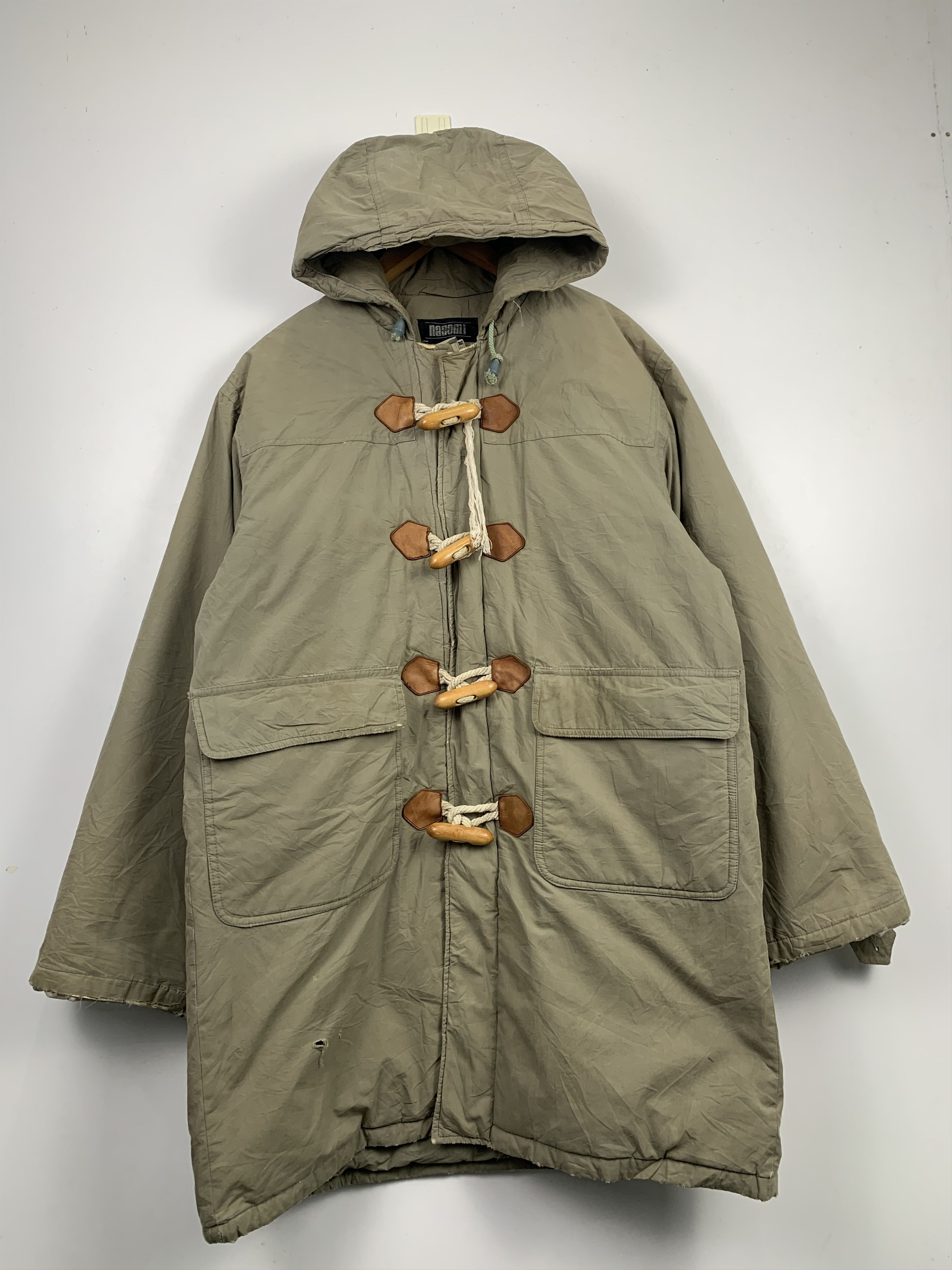 Vintage Nazomi Duffle Coats with Hoodie J0409