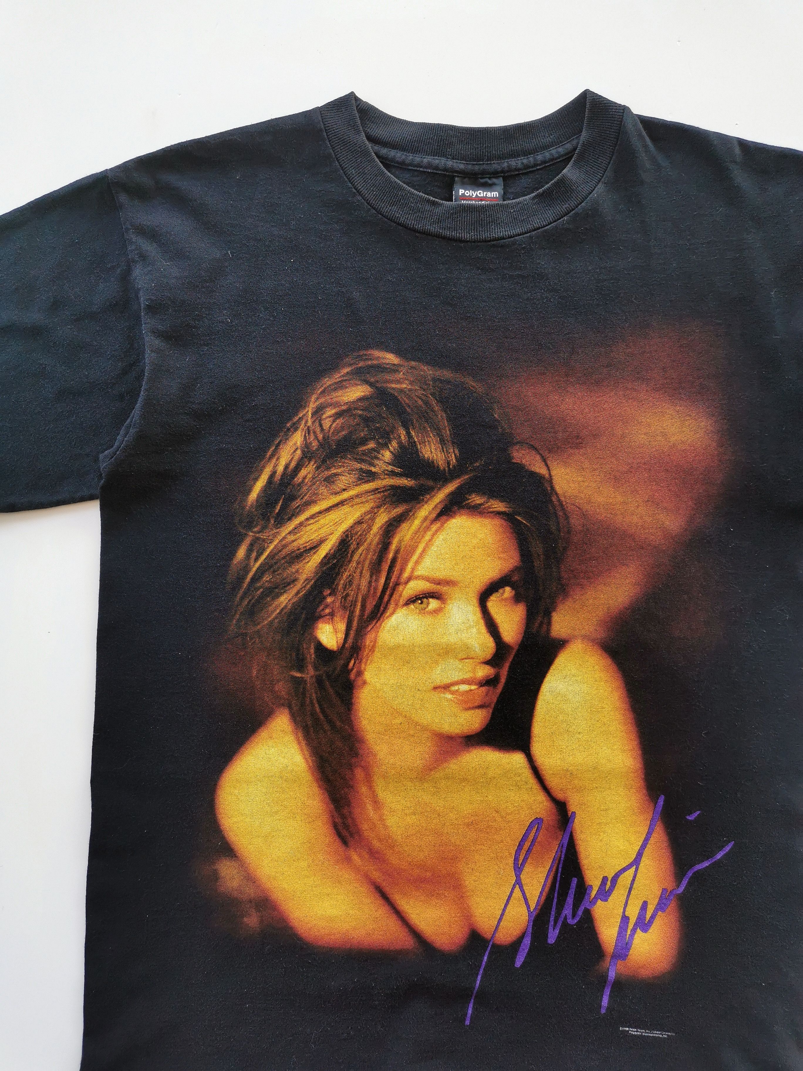 Band Tees 1998 Vintage Shania Twain Artist Singer Tshirt Size US M / EU 48-50 / 2 - 3 Thumbnail