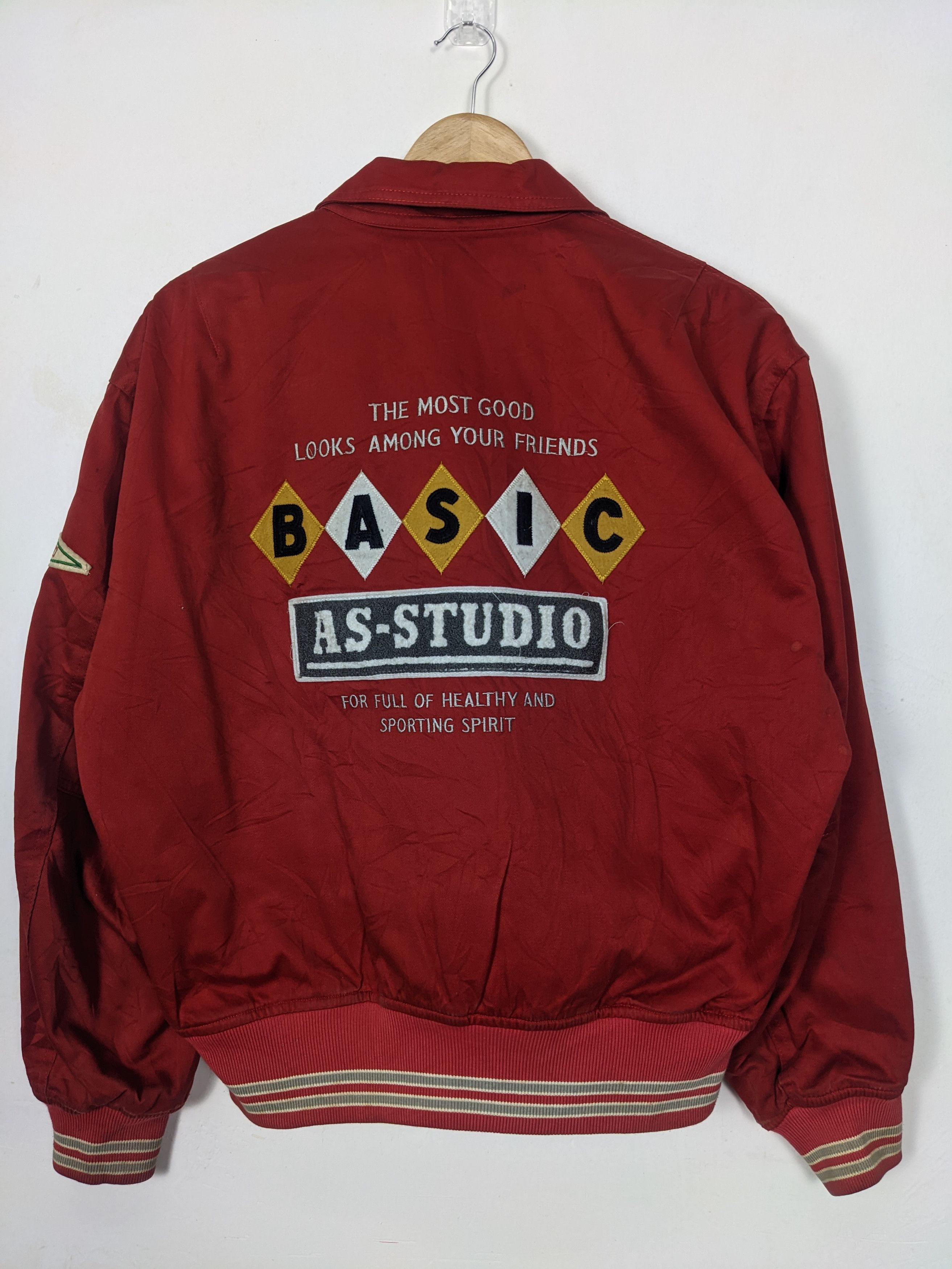 Japanese Brand Vintage ATELIER SAB VARSITY Jacket Big Logo J0217 Size US S / EU 44-46 / 1 - 1 Thumbnail