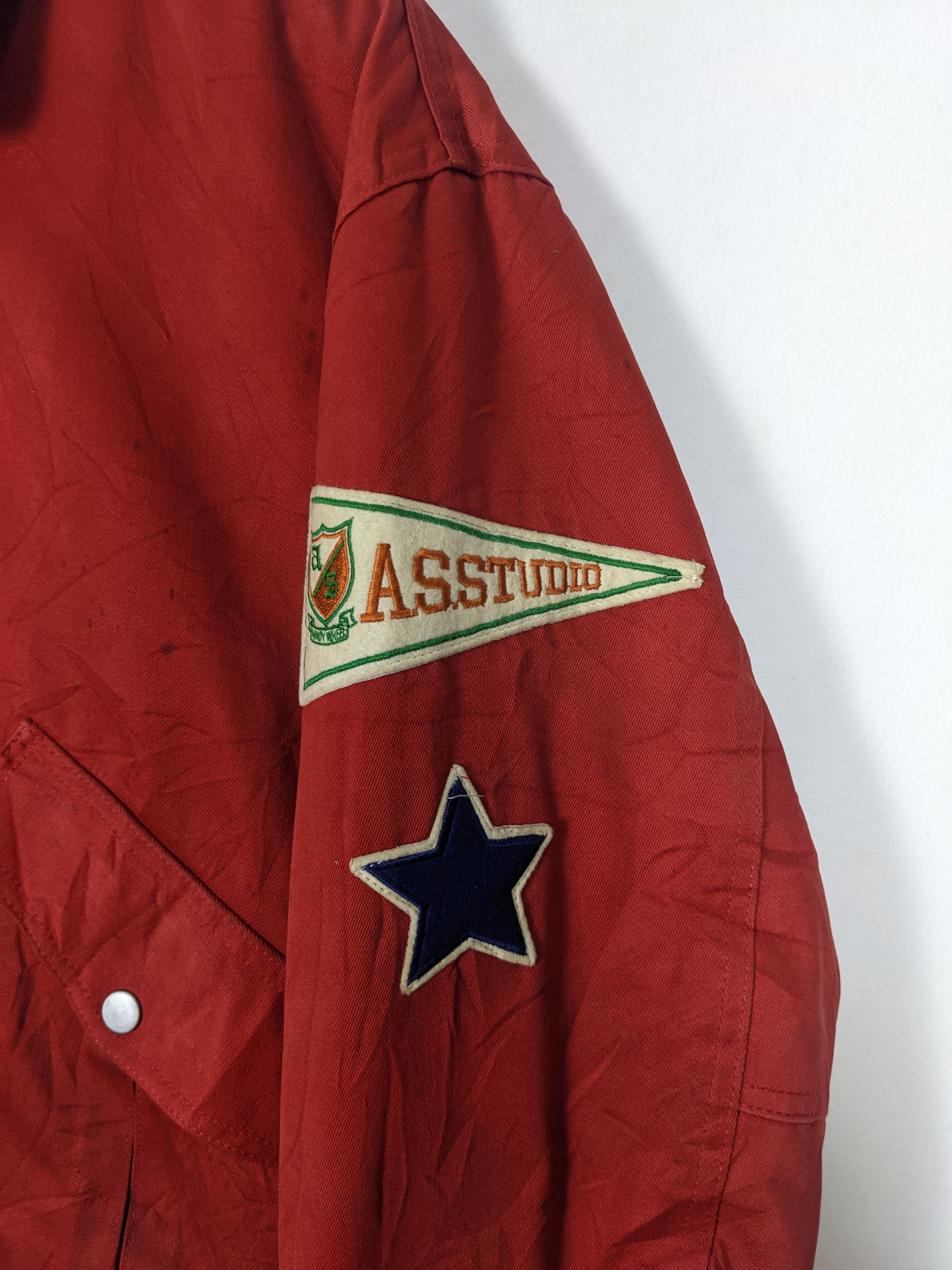 Japanese Brand Vintage ATELIER SAB VARSITY Jacket Big Logo J0217 Size US S / EU 44-46 / 1 - 4 Thumbnail