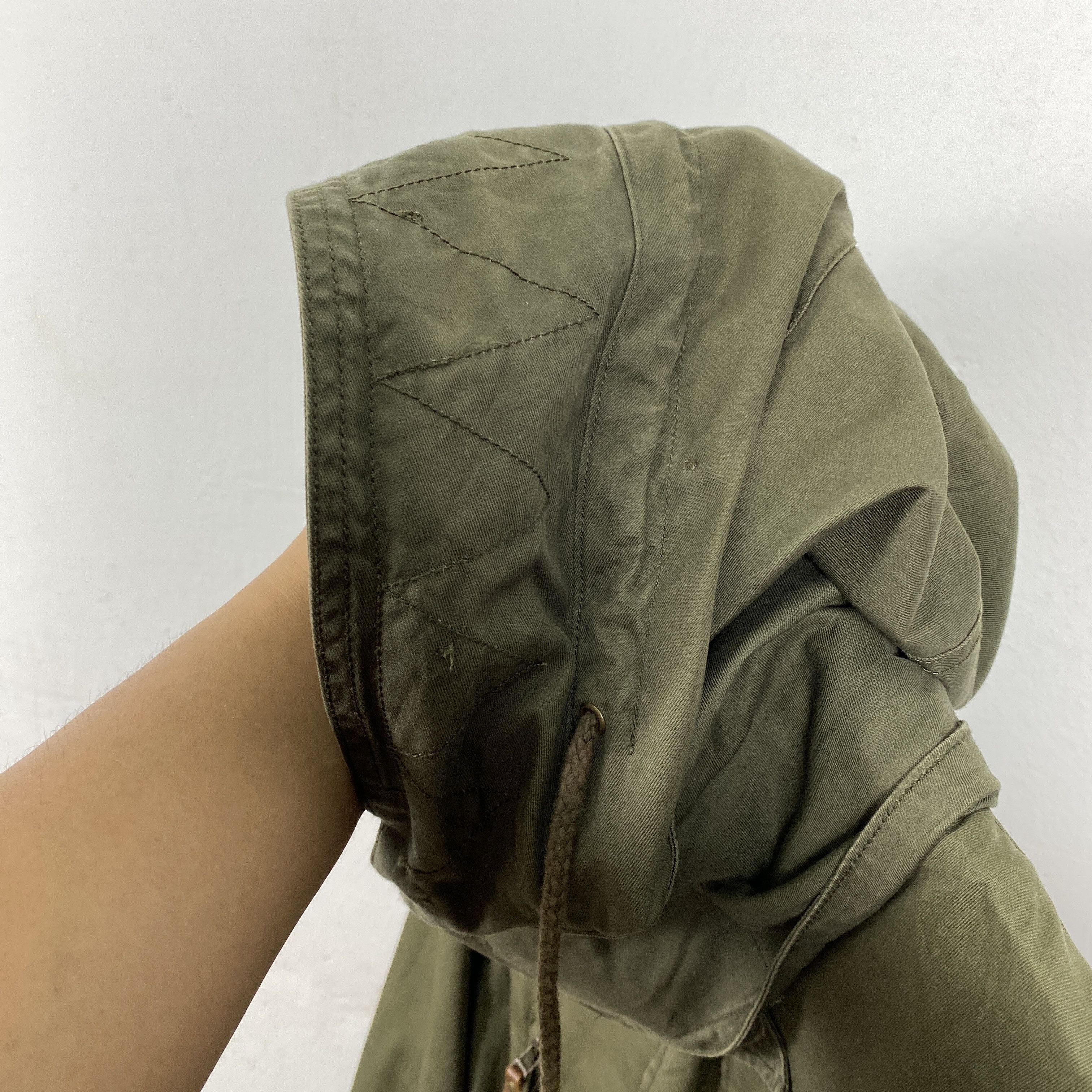 Japanese Brand Vintage AND A Cotton Military Hoodie Jacket J0188 Size US S / EU 44-46 / 1 - 8 Thumbnail
