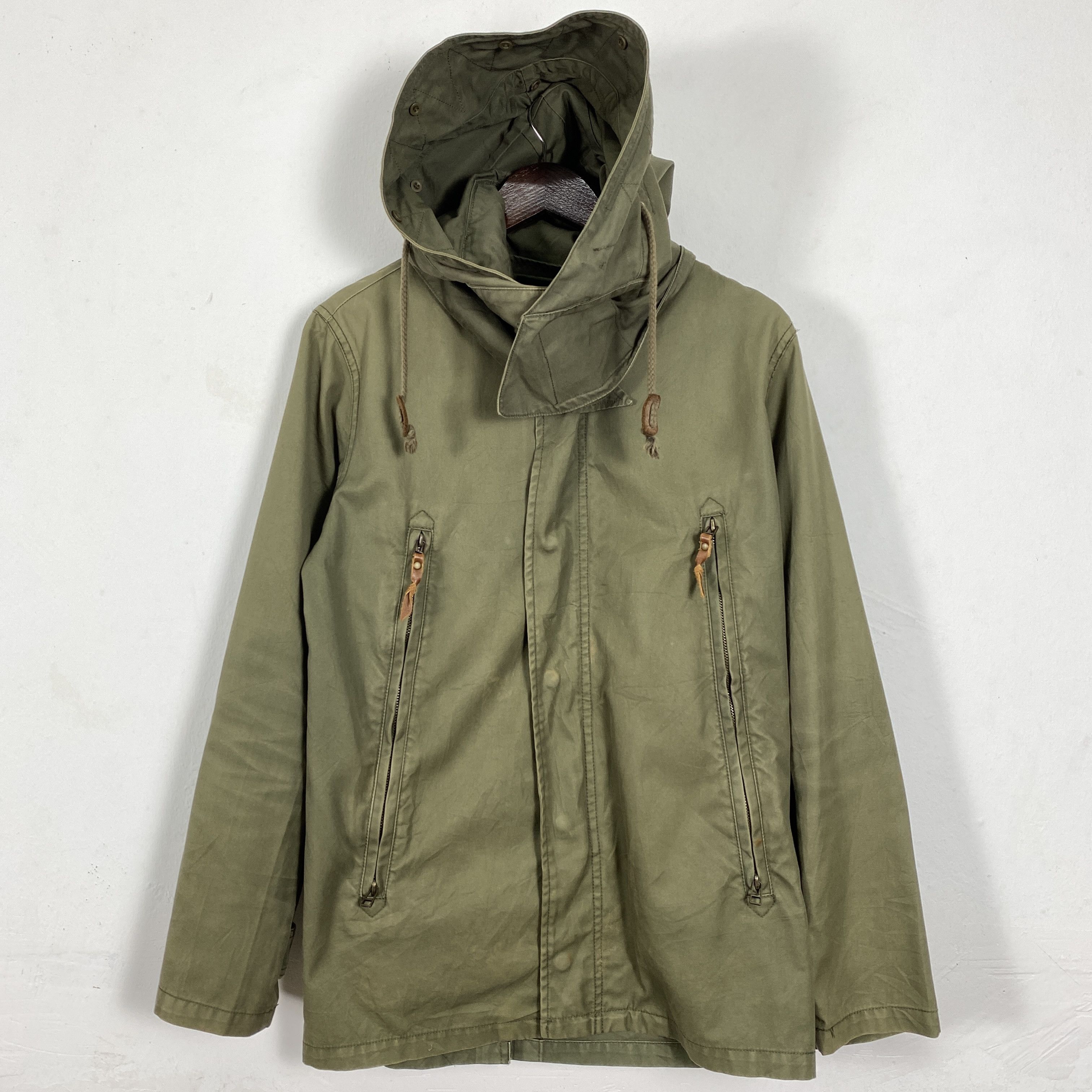 Japanese Brand Vintage AND A Cotton Military Hoodie Jacket J0188 Size US S / EU 44-46 / 1 - 1 Thumbnail