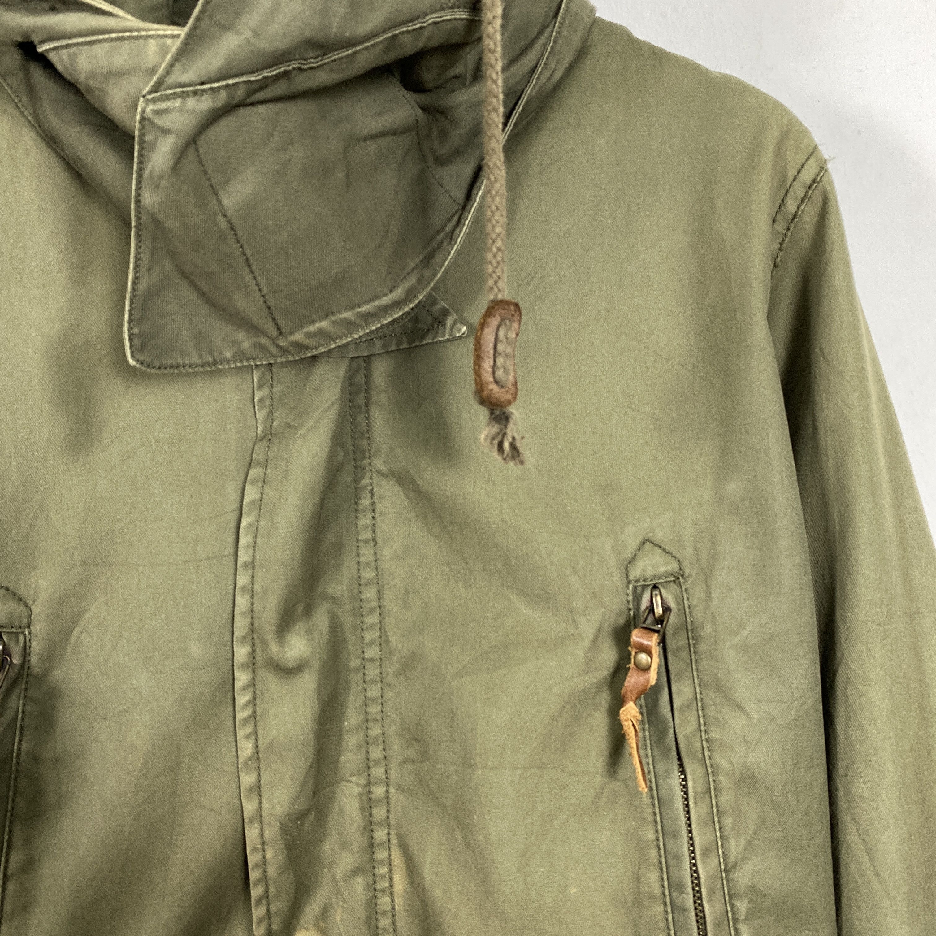 Japanese Brand Vintage AND A Cotton Military Hoodie Jacket J0188 Size US S / EU 44-46 / 1 - 3 Thumbnail