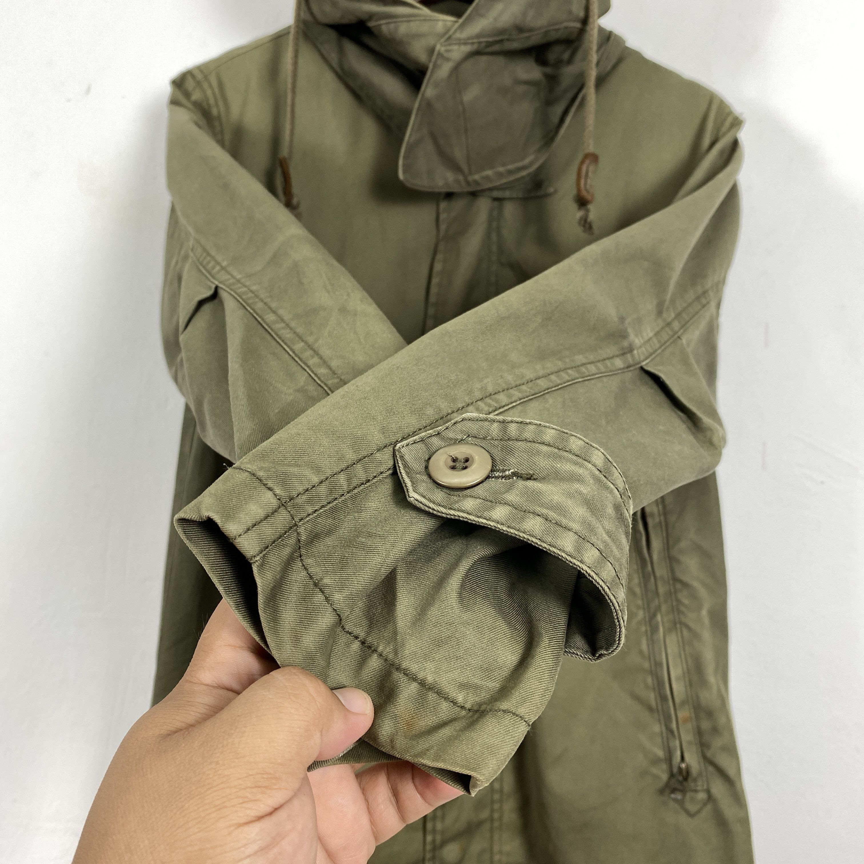 Japanese Brand Vintage AND A Cotton Military Hoodie Jacket J0188 Size US S / EU 44-46 / 1 - 7 Thumbnail