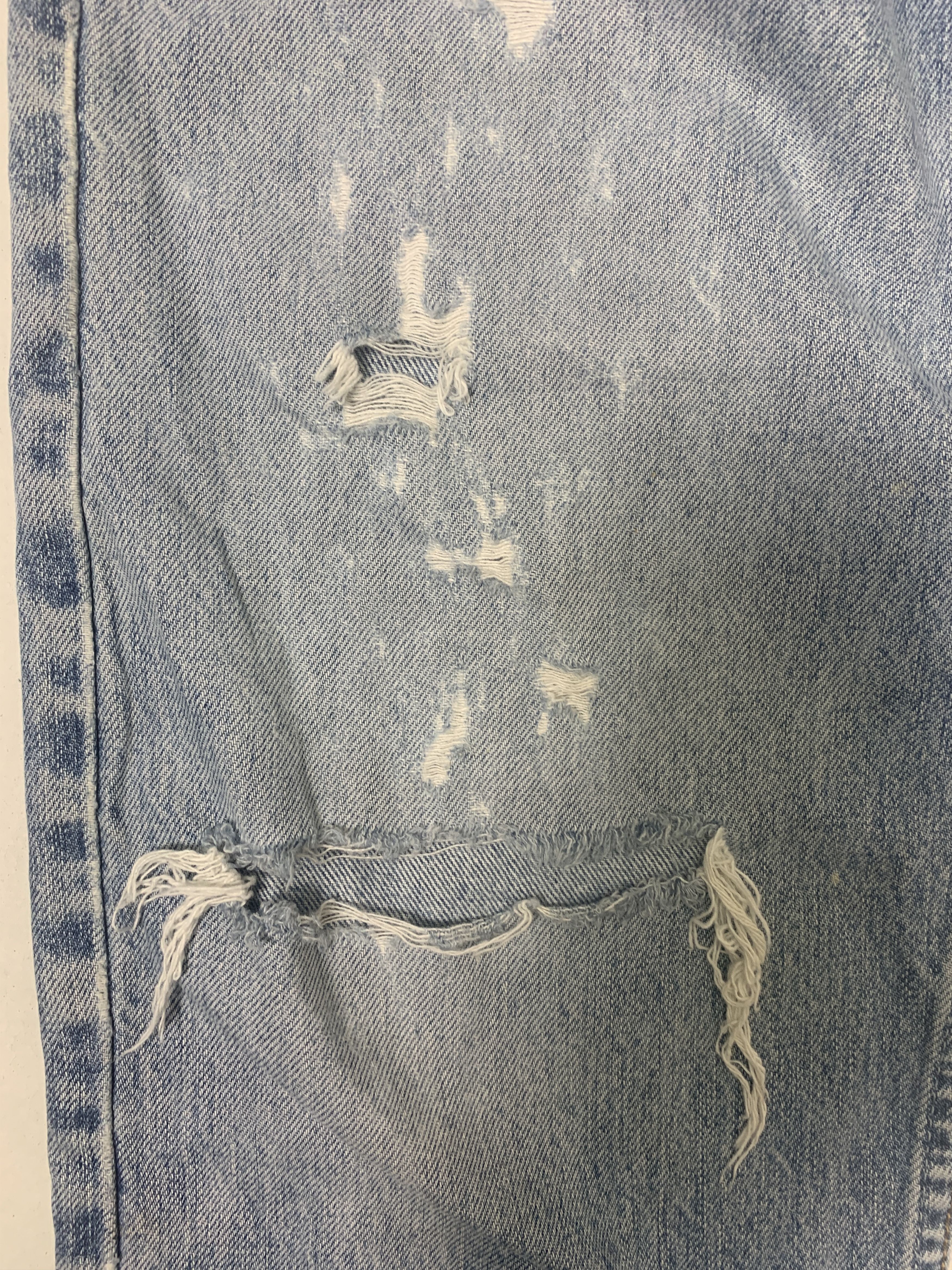 Levi's × Vintage Vintage LEVI'S 505 Distressed Faded Straight Cut Mid Wash Size US 34 / EU 50 - 8 Thumbnail