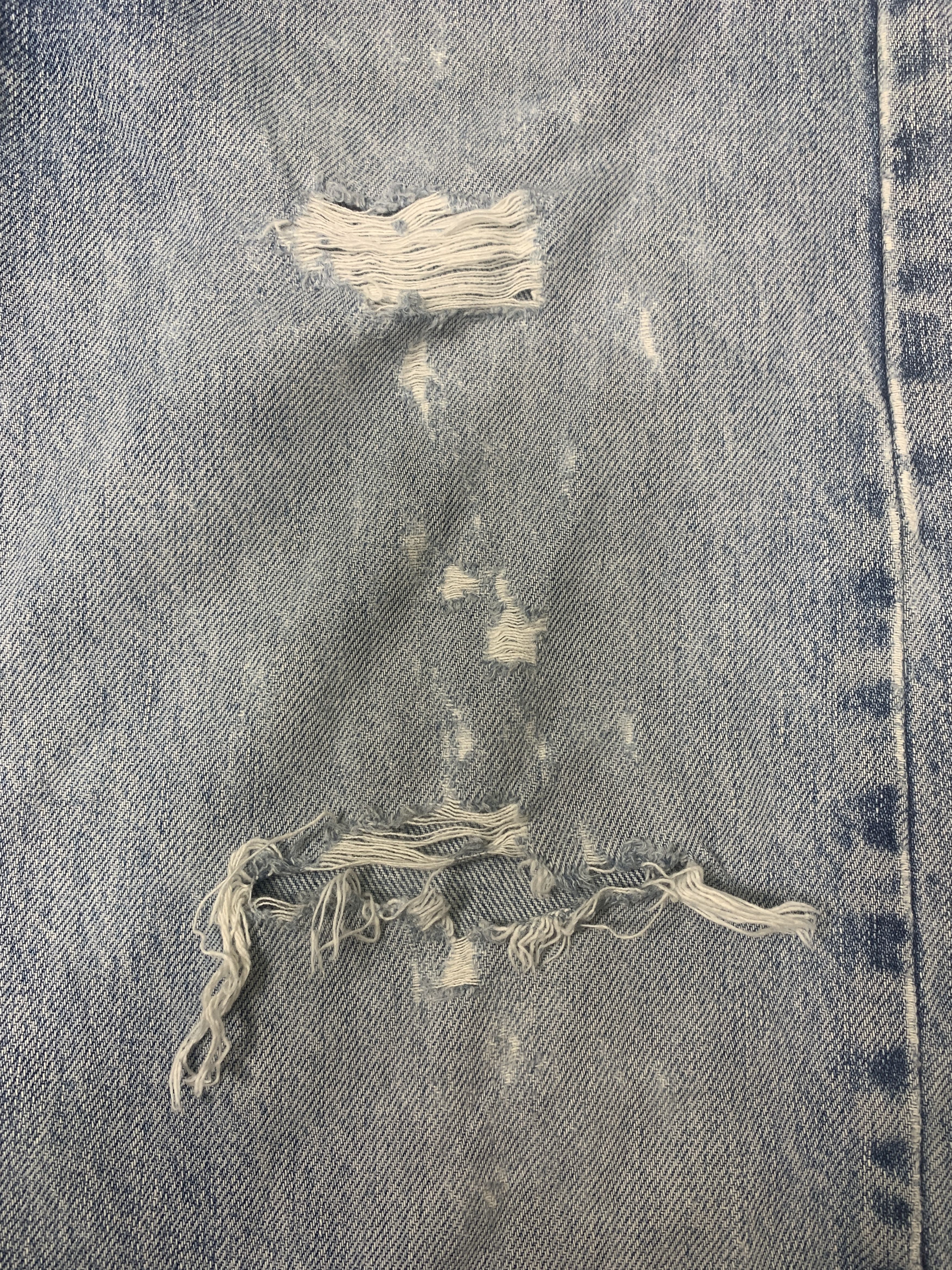 Levi's × Vintage Vintage LEVI'S 505 Distressed Faded Straight Cut Mid Wash Size US 34 / EU 50 - 6 Thumbnail