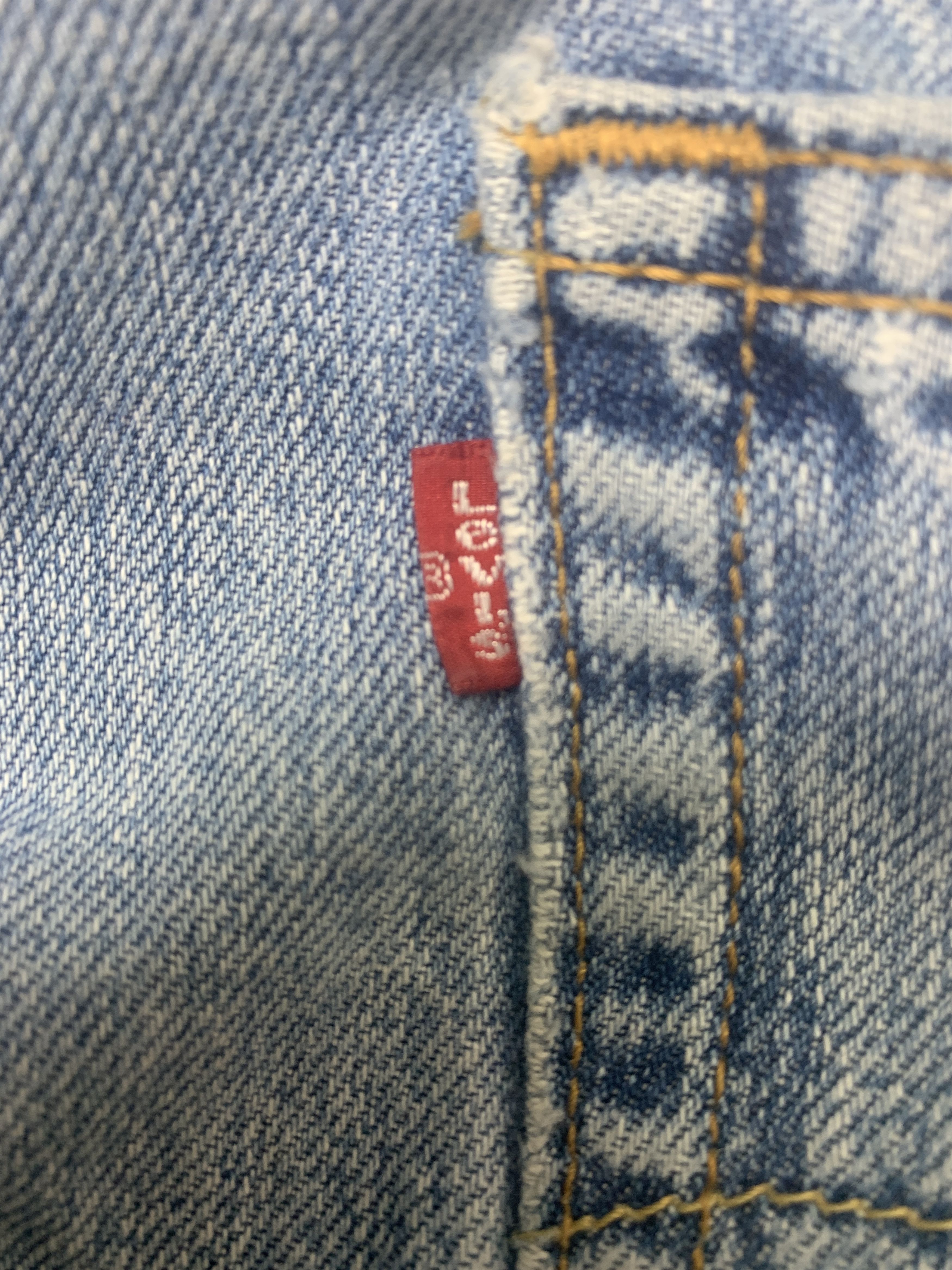 Levi's × Vintage Vintage LEVI'S 505 Distressed Faded Straight Cut Mid Wash Size US 34 / EU 50 - 17 Thumbnail
