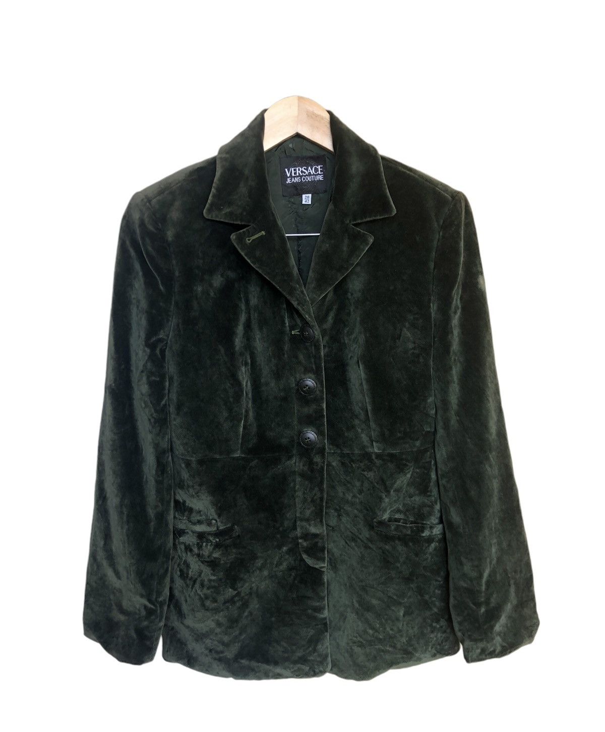 Versace Nice❗️Versace Jeans Couture Velvet Blazer Jacket Size M / US 6-8 / IT 42-44 - 1 Thumbnail