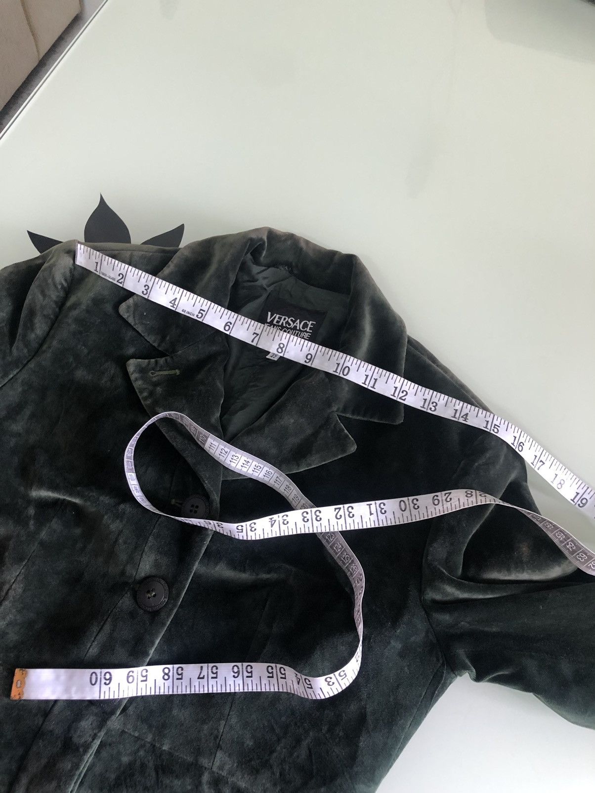 Versace Nice❗️Versace Jeans Couture Velvet Blazer Jacket Size M / US 6-8 / IT 42-44 - 24 Thumbnail
