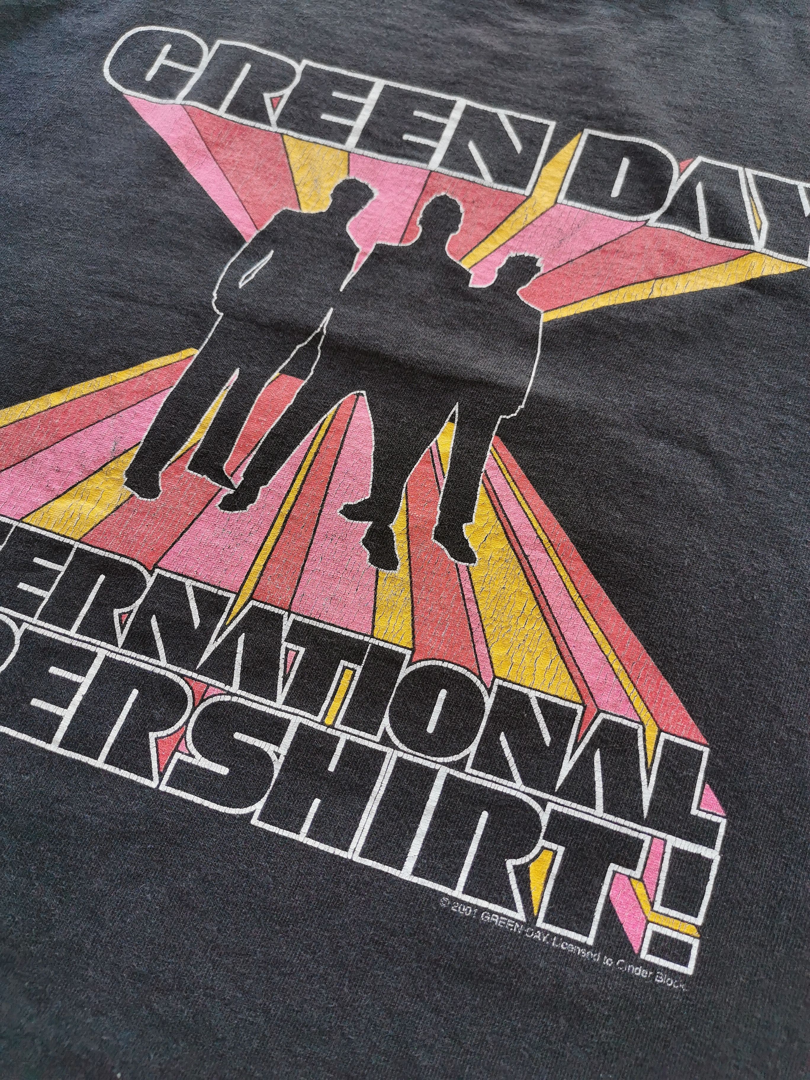 Band Tees 2001 Vintage Green Day International Supershirt Band Shirt Size US M / EU 48-50 / 2 - 9 Thumbnail
