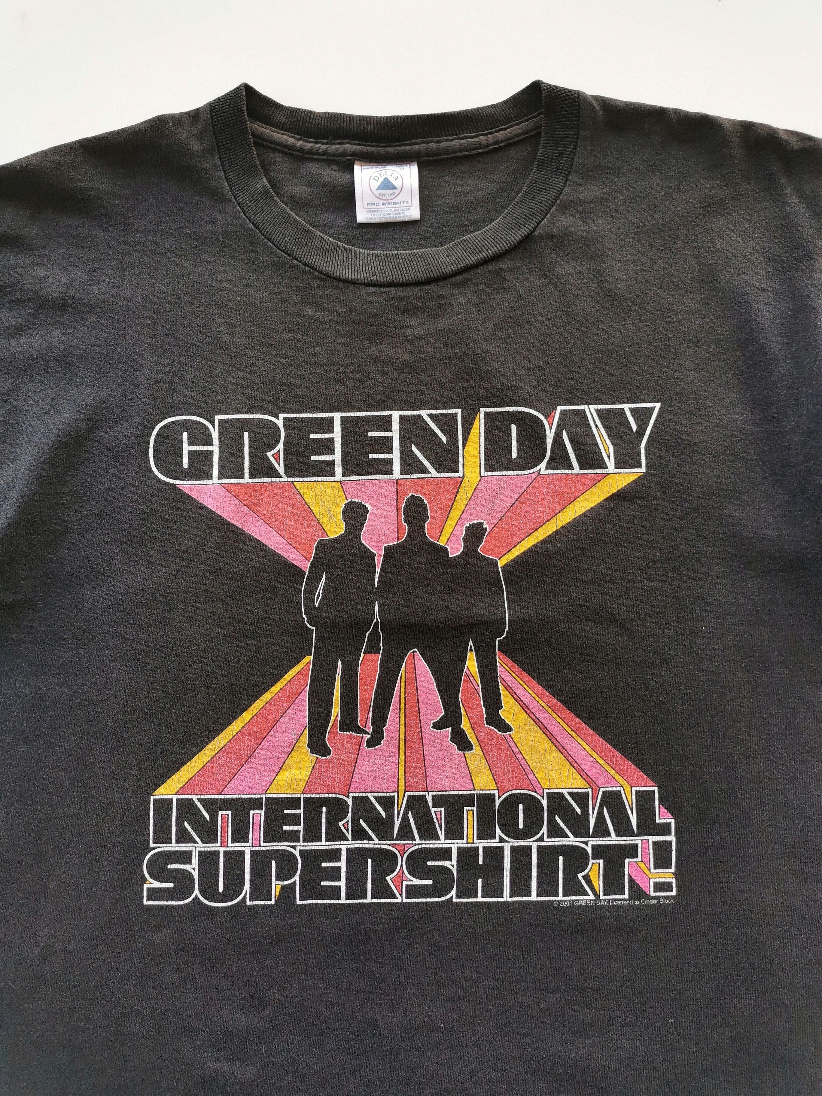 Band Tees 2001 Vintage Green Day International Supershirt Band Shirt Size US M / EU 48-50 / 2 - 4 Thumbnail
