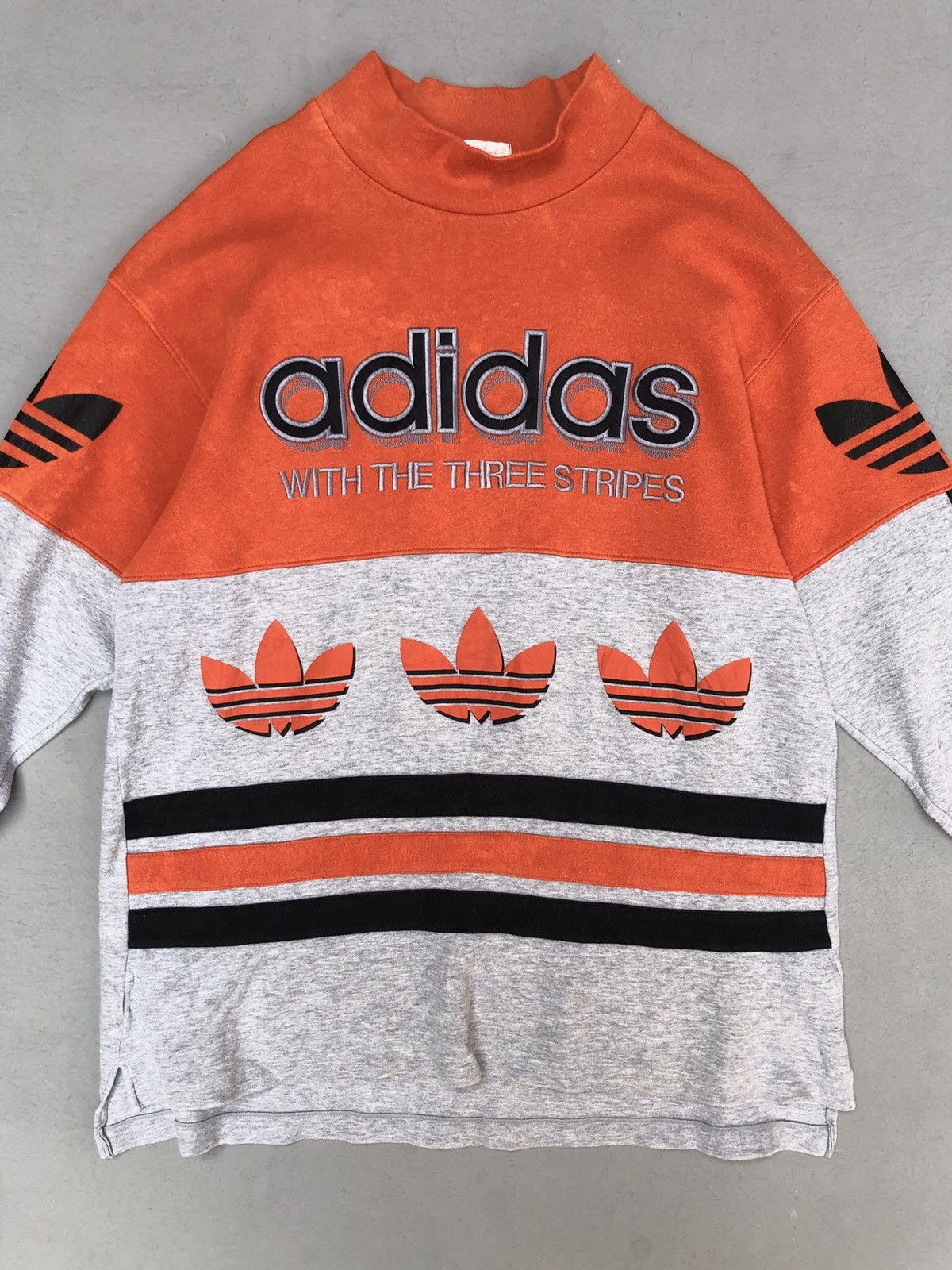Adidas × Descente × Vintage Vintage Adidas Big Logo 90s Style Sweater Size US L / EU 52-54 / 3 - 2 Thumbnail