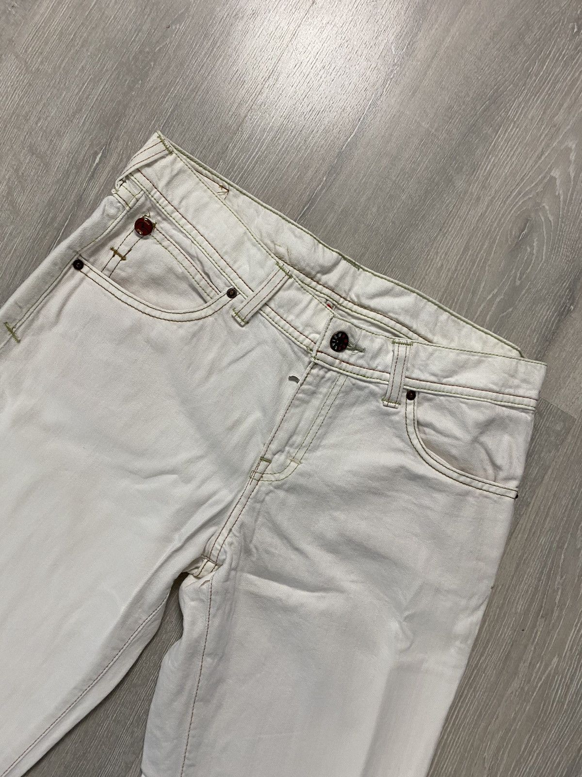 Evisu Evisu x Puma vintage white jeans blue seagulls Japan Size US 28 / EU 44 - 6 Thumbnail