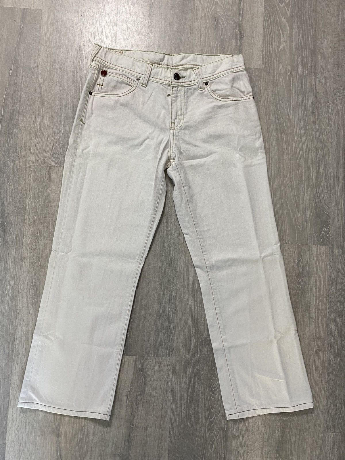 Evisu Evisu x Puma vintage white jeans blue seagulls Japan Size US 28 / EU 44 - 5 Thumbnail
