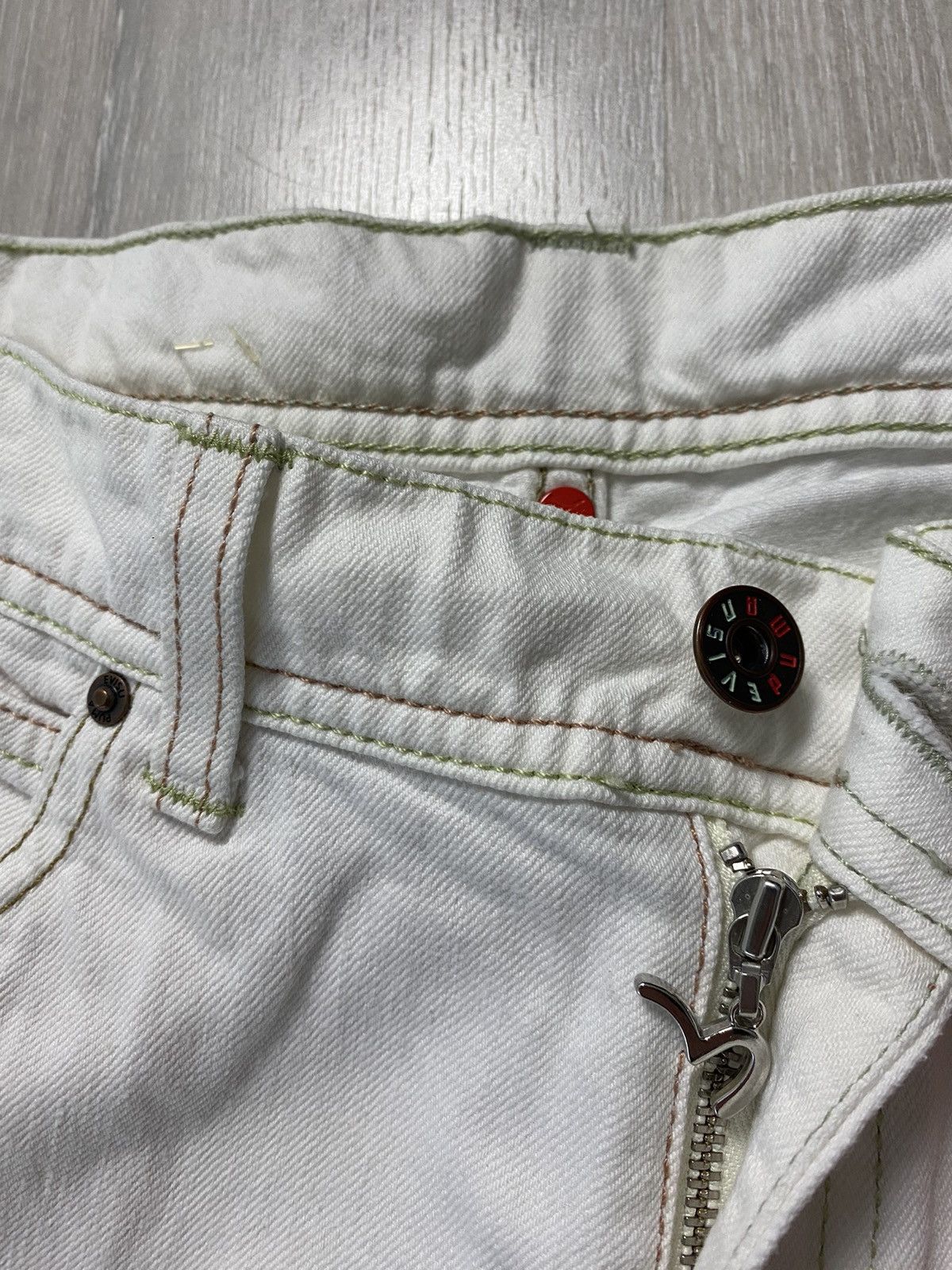 Evisu Evisu x Puma vintage white jeans blue seagulls Japan Size US 28 / EU 44 - 8 Thumbnail