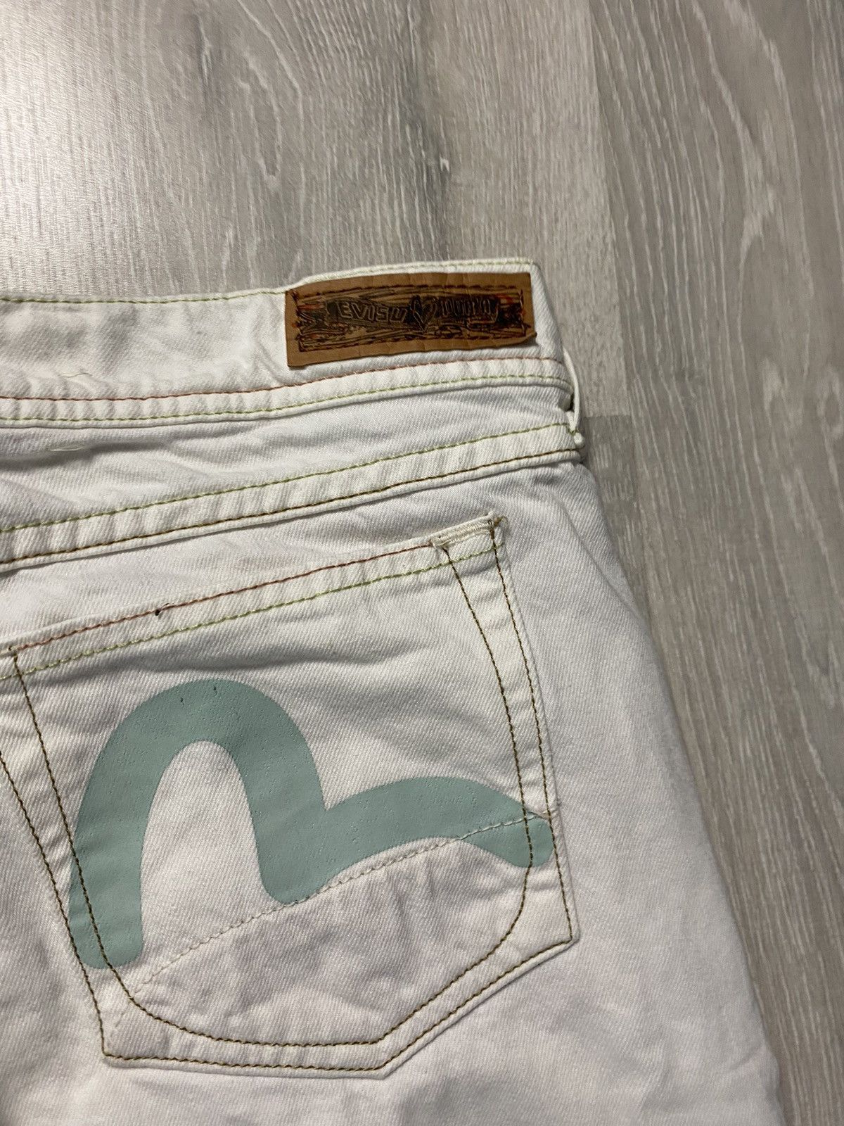 Evisu Evisu x Puma vintage white jeans blue seagulls Japan Size US 28 / EU 44 - 3 Thumbnail