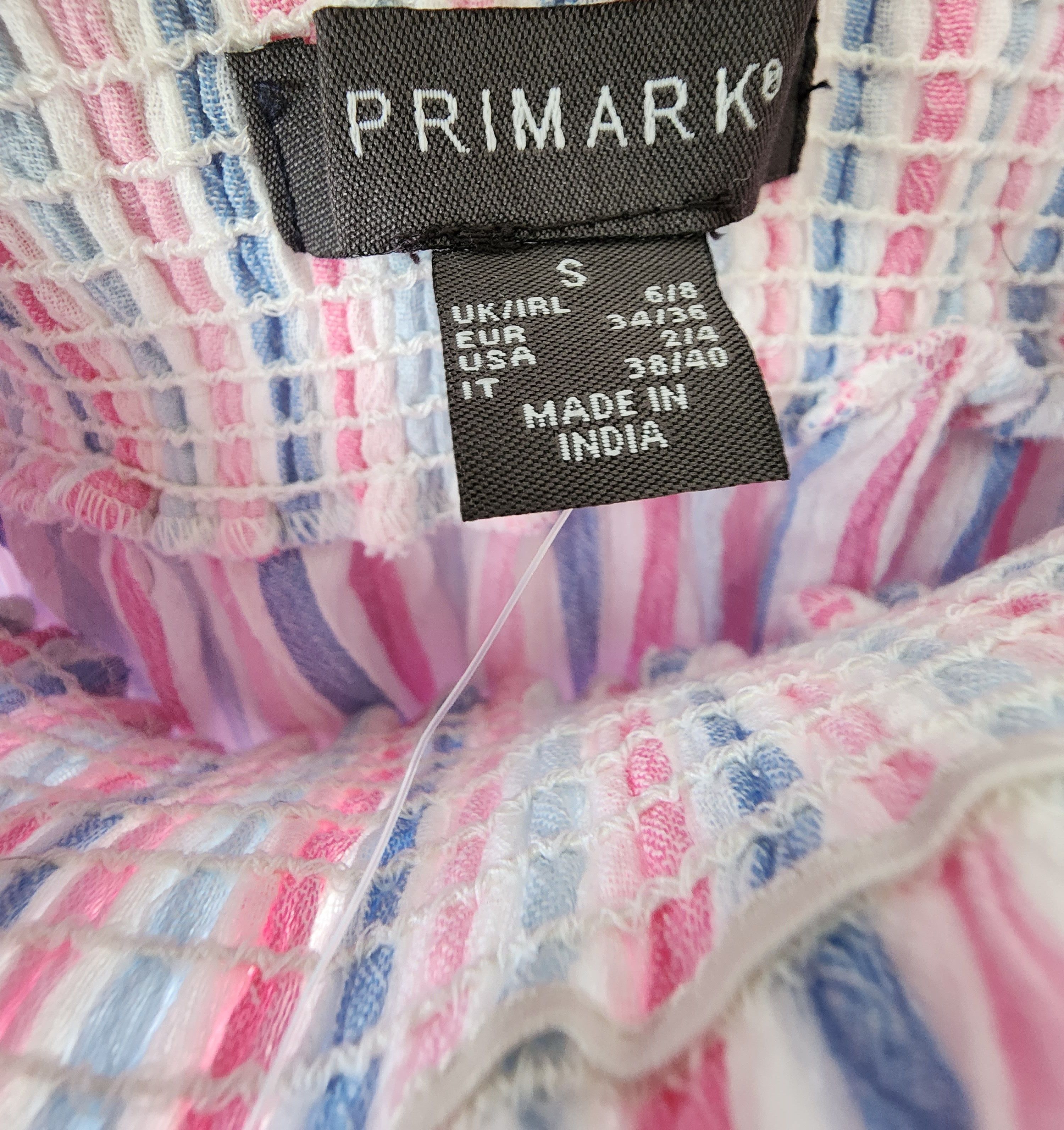 Other Primark Off Shoulder Candy Pink Pinstripe Cover Up Dress S Size S / US 4 / IT 40 - 3 Thumbnail