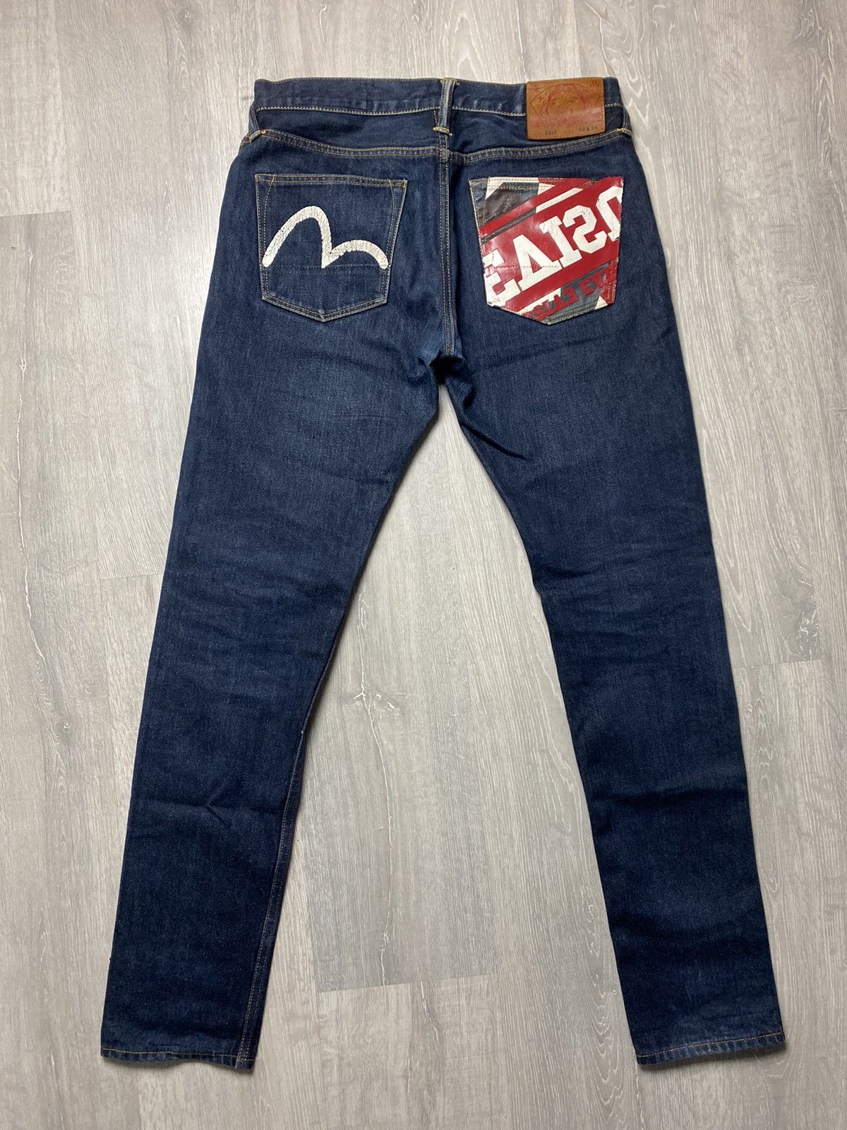 Evisu Evisu vintage jeans navy white seagulls big logo Size US 30 / EU 46 - 1 Thumbnail